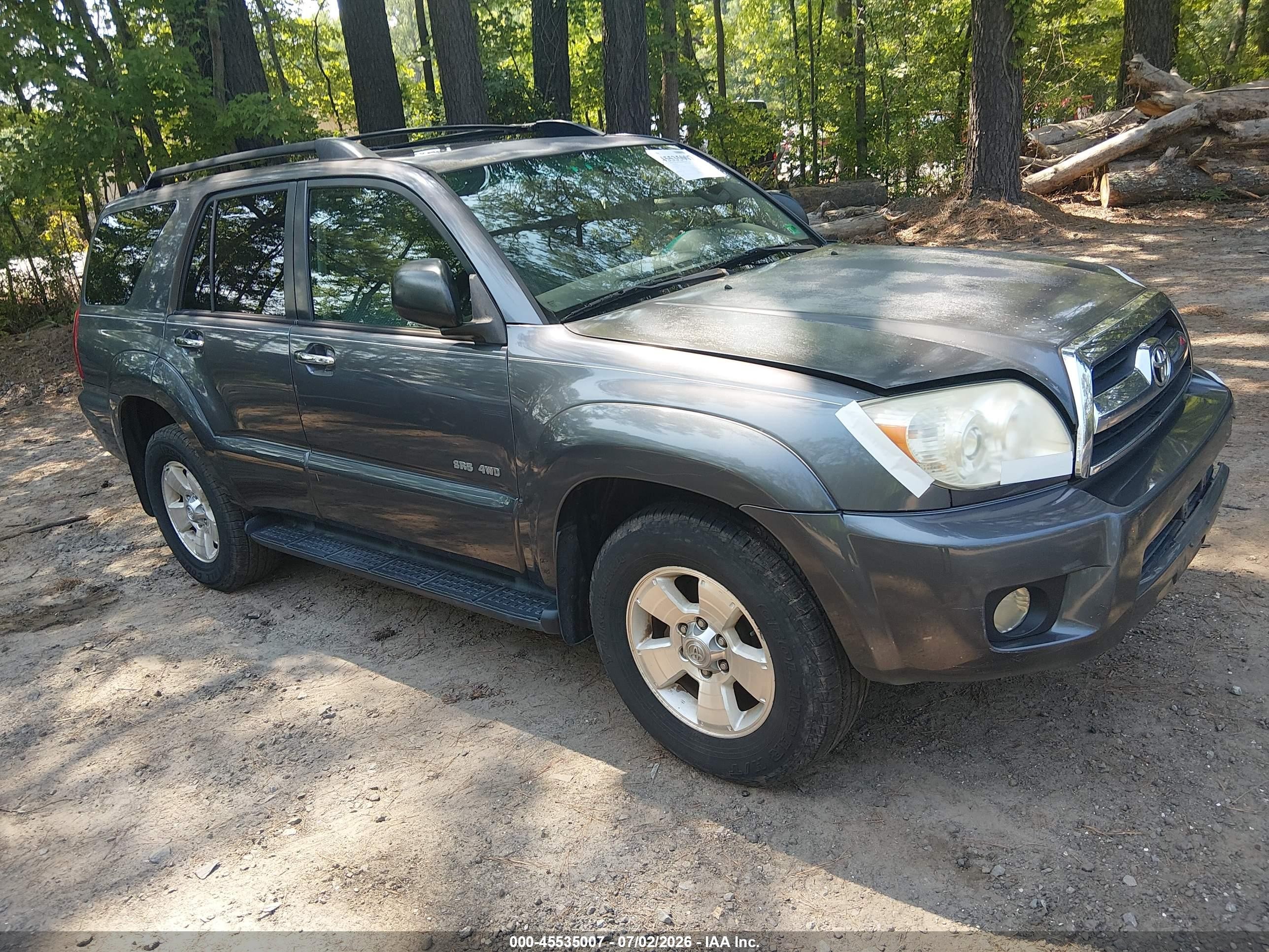 2006 Toyota 4runner Sr5 V6 Gray vin: JTEBU14R268070276