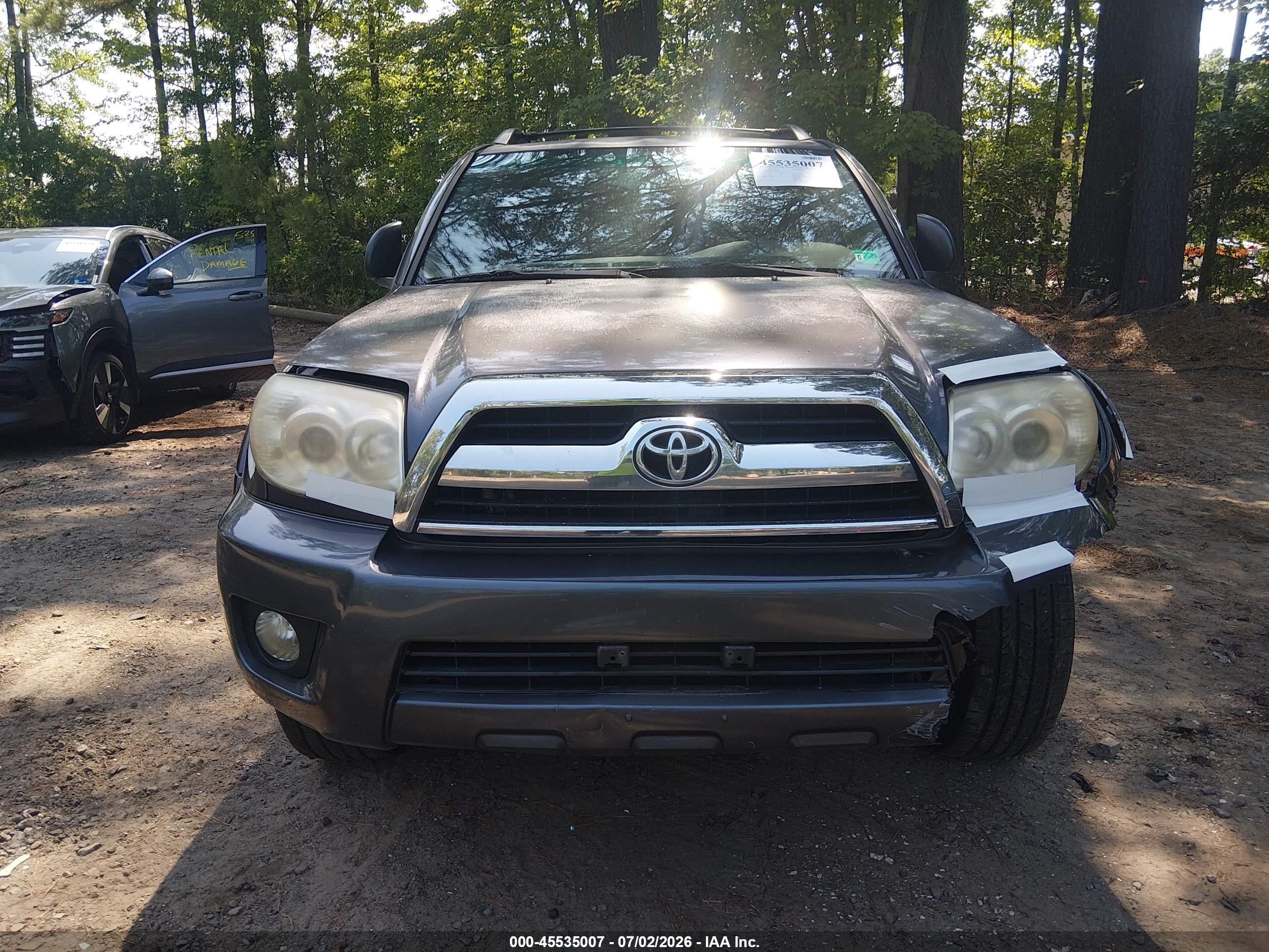 2006 Toyota 4runner Sr5 V6 Серый vin: JTEBU14R268070276