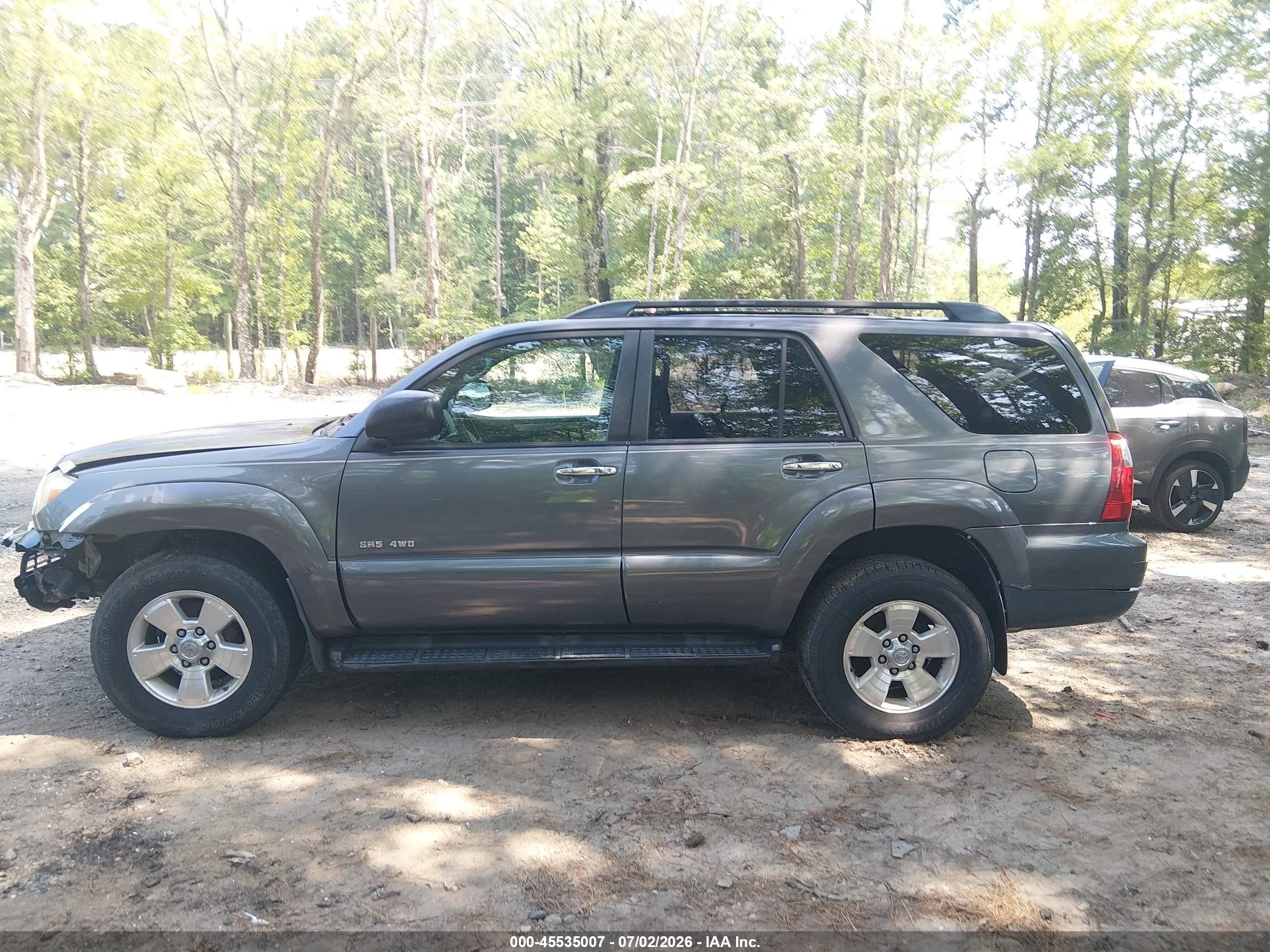 2006 Toyota 4runner Sr5 V6 Серый vin: JTEBU14R268070276