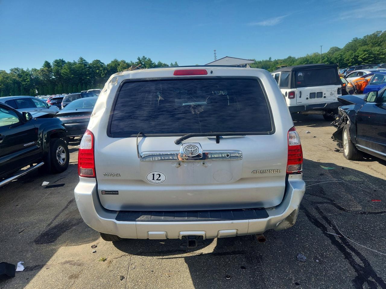 2006 Toyota 4runner Sr5 Silver vin: JTEBU14R268073503