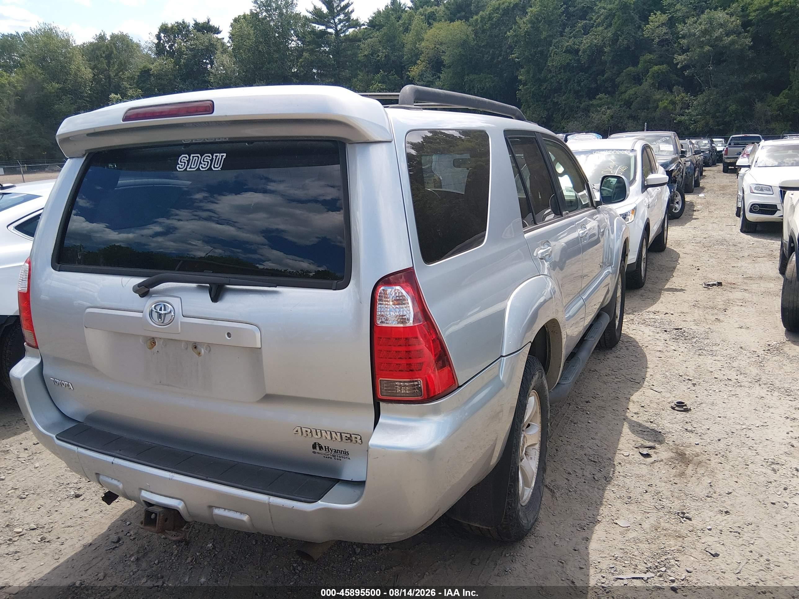 2007 Toyota 4runner Sr5 Sport Silver vin: JTEBU14R270118858