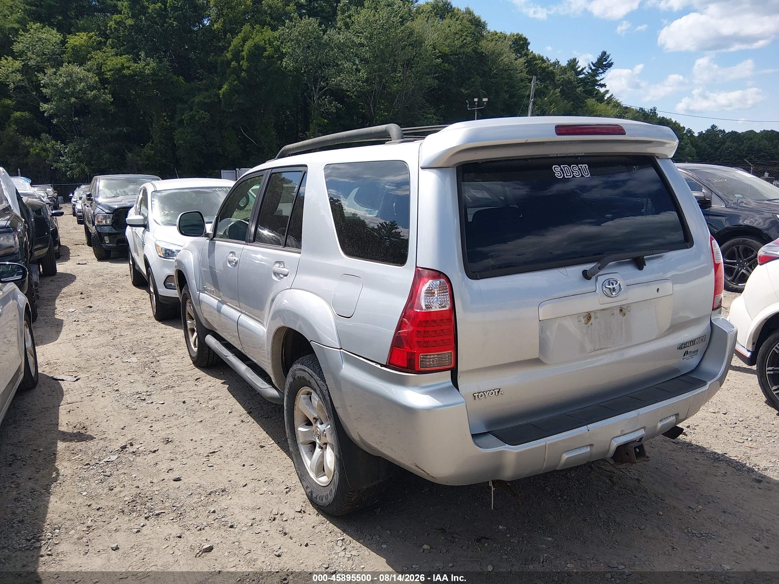 2007 Toyota 4runner Sr5 Sport Silver vin: JTEBU14R270118858