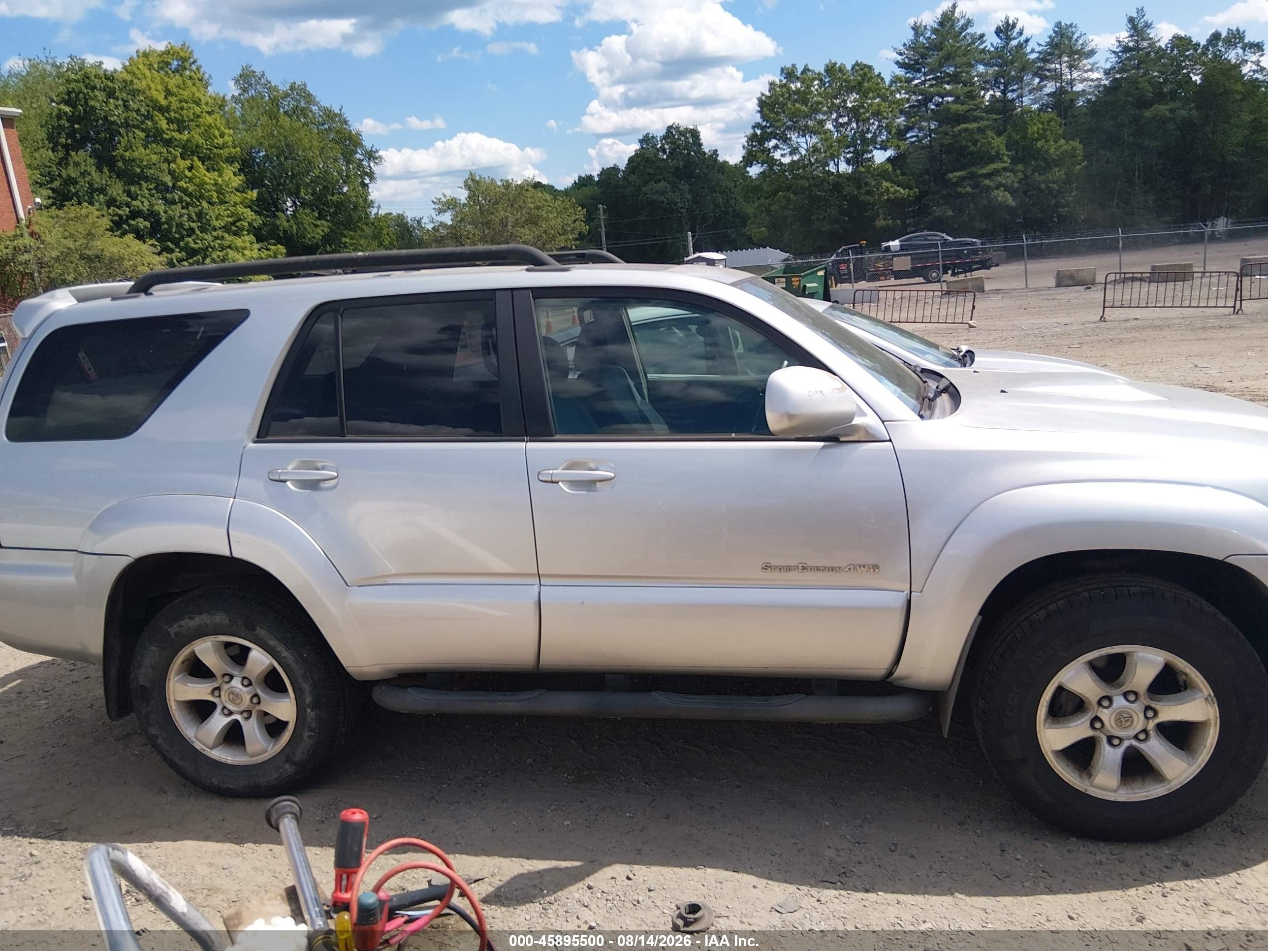 2007 Toyota 4runner Sr5 Sport Silver vin: JTEBU14R270118858