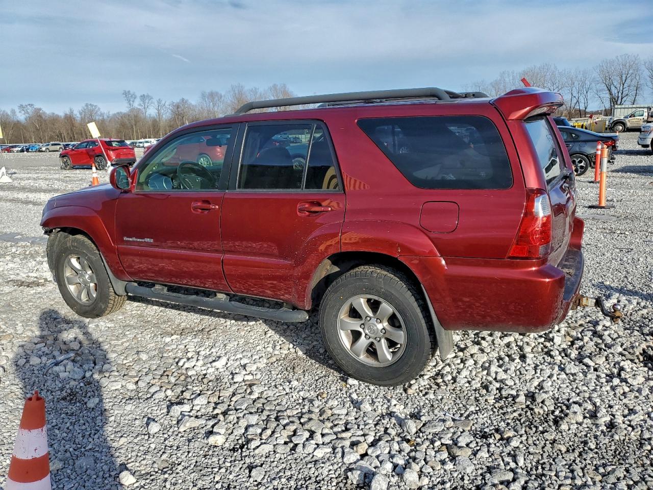 2007 Toyota 4runner Sr5 Burgundy vin: JTEBU14R278088391