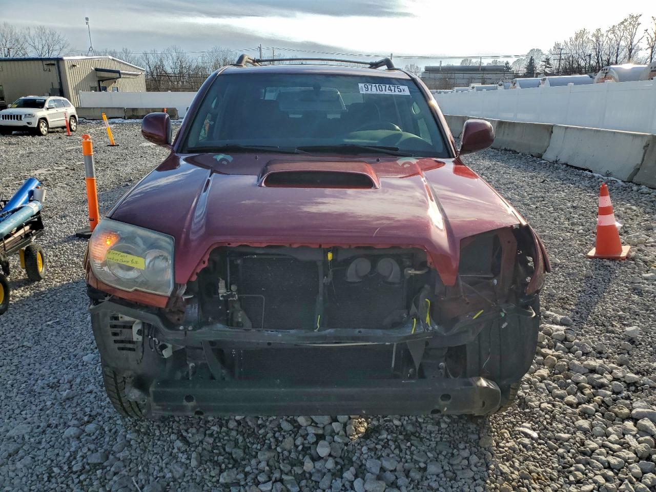 2007 Toyota 4runner Sr5 Burgundy vin: JTEBU14R278088391