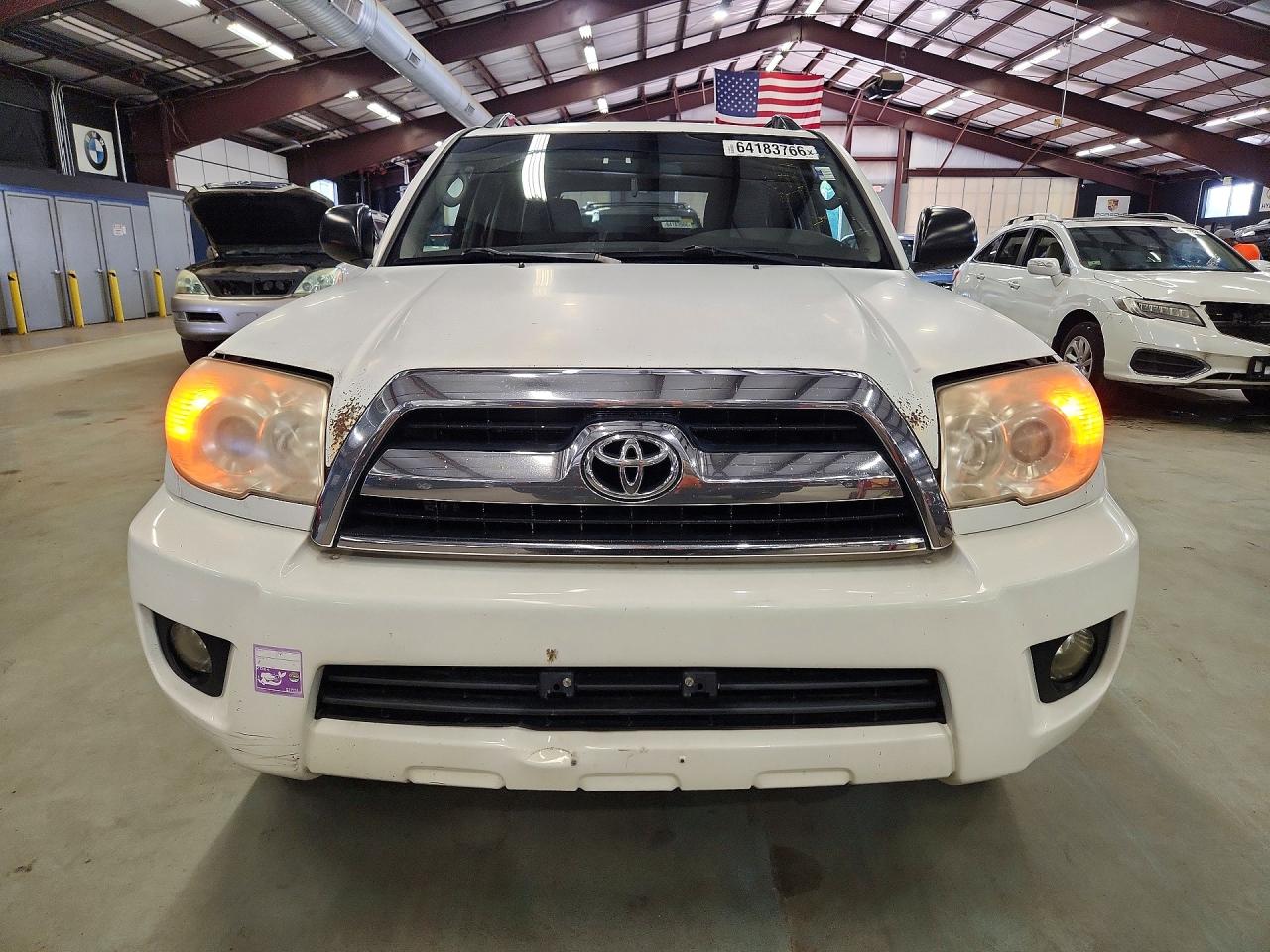 2008 Toyota 4runner White vin: JTEBU14R280128856