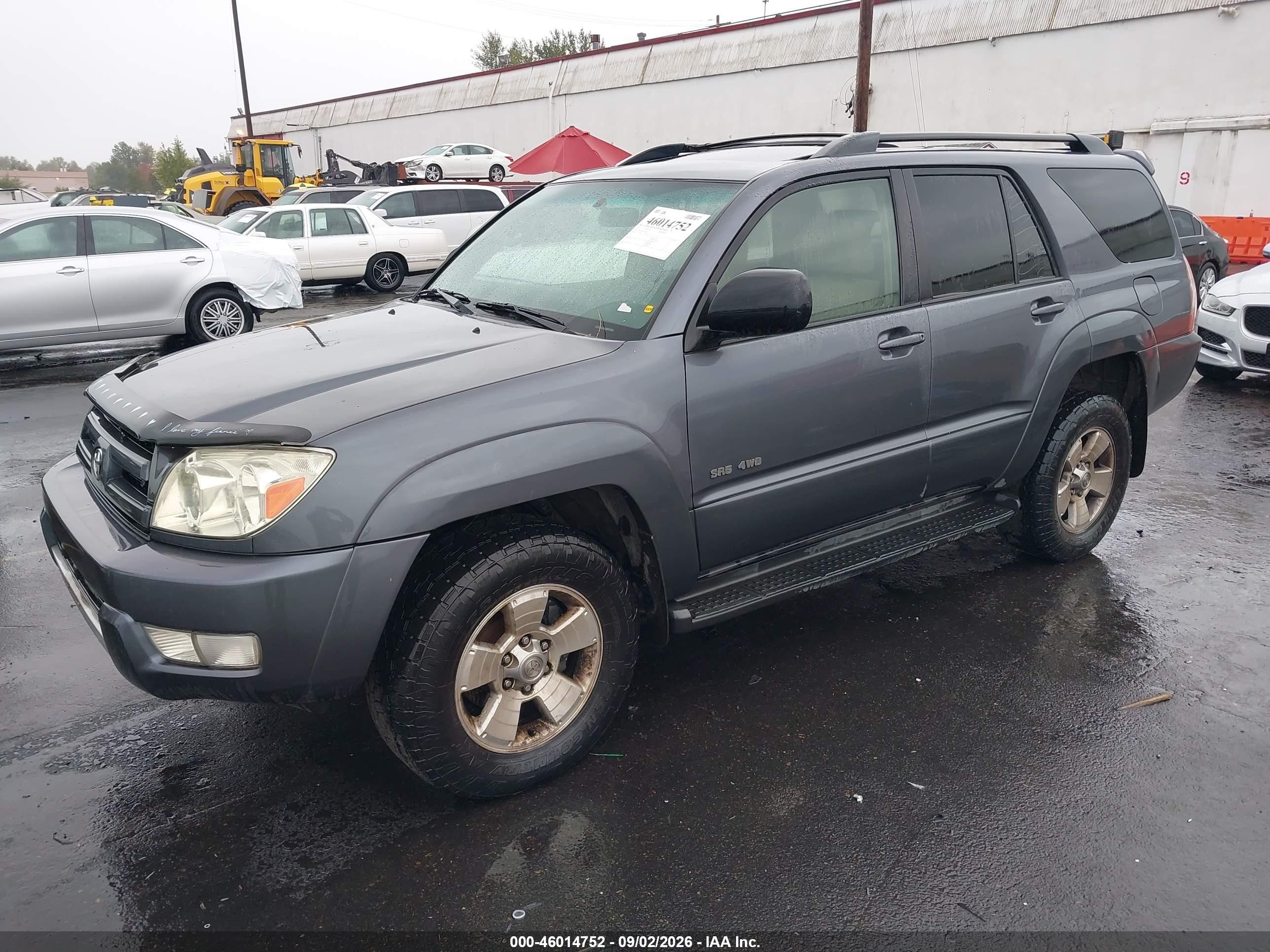 2003 Toyota 4runner Sr5 V6 Gray vin: JTEBU14R330018407