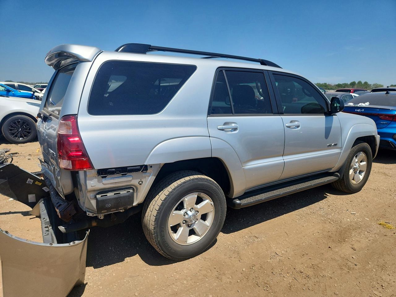 2004 Toyota 4runner Sr5 Silver vin: JTEBU14R348011654