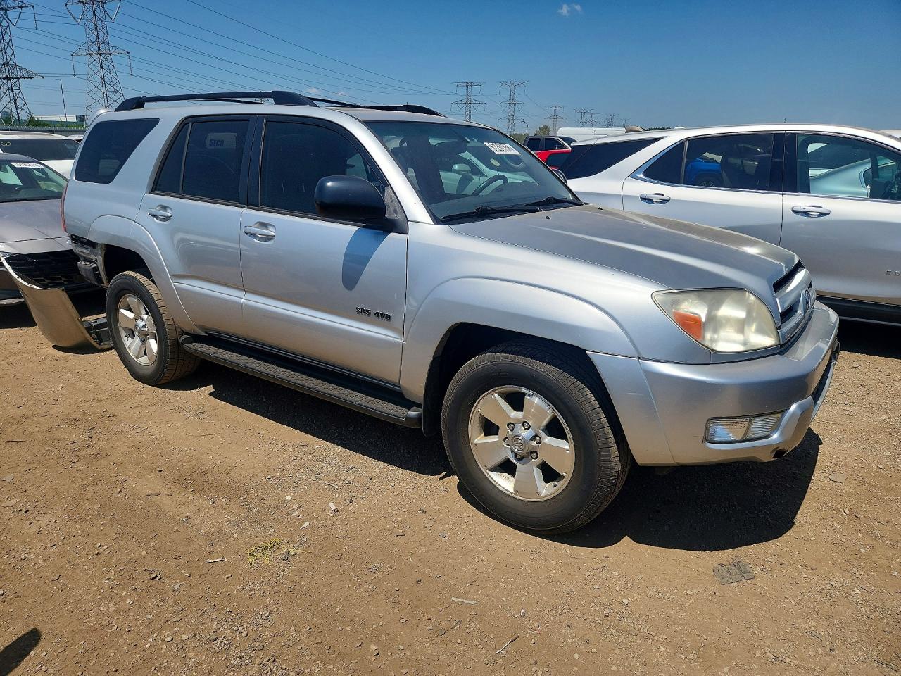 2004 Toyota 4runner Sr5 Silver vin: JTEBU14R348011654