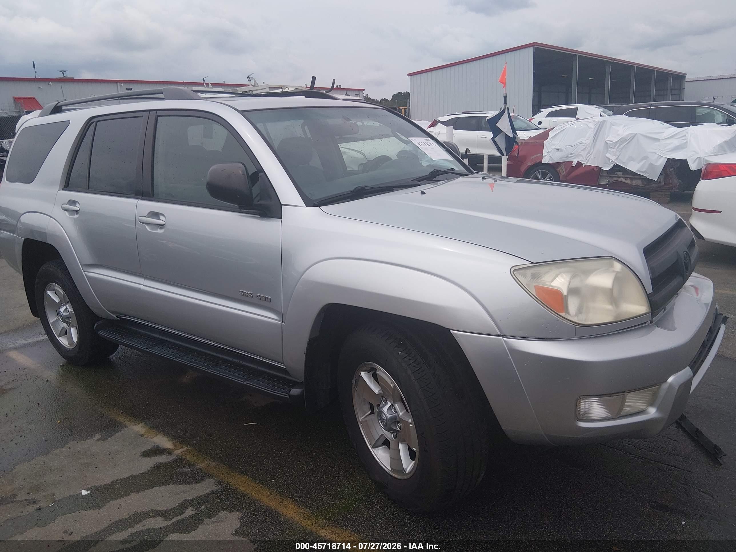 2005 Toyota 4runner Sr5 V6 Silver vin: JTEBU14R350065276