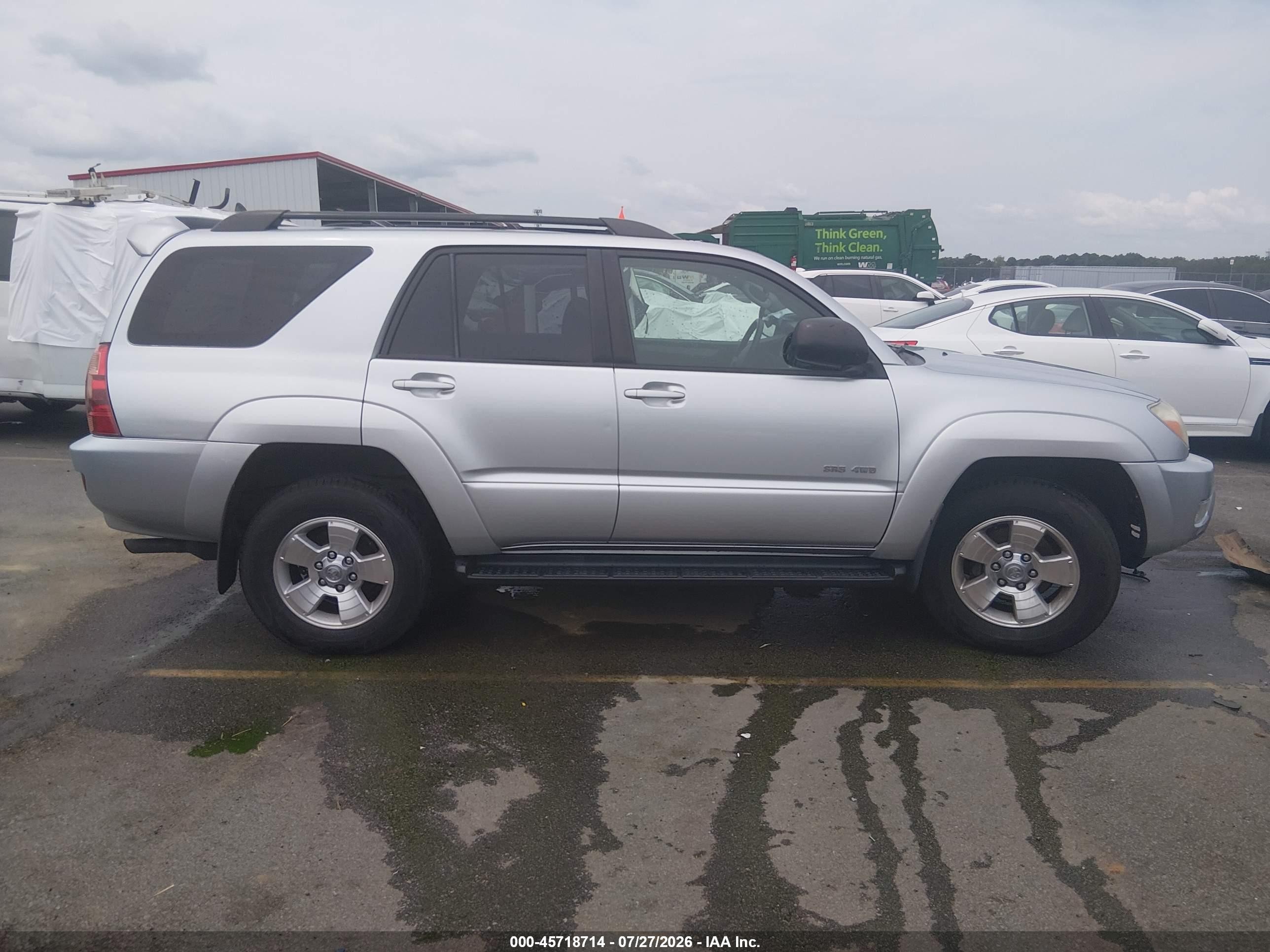 2005 Toyota 4runner Sr5 V6 Silver vin: JTEBU14R350065276