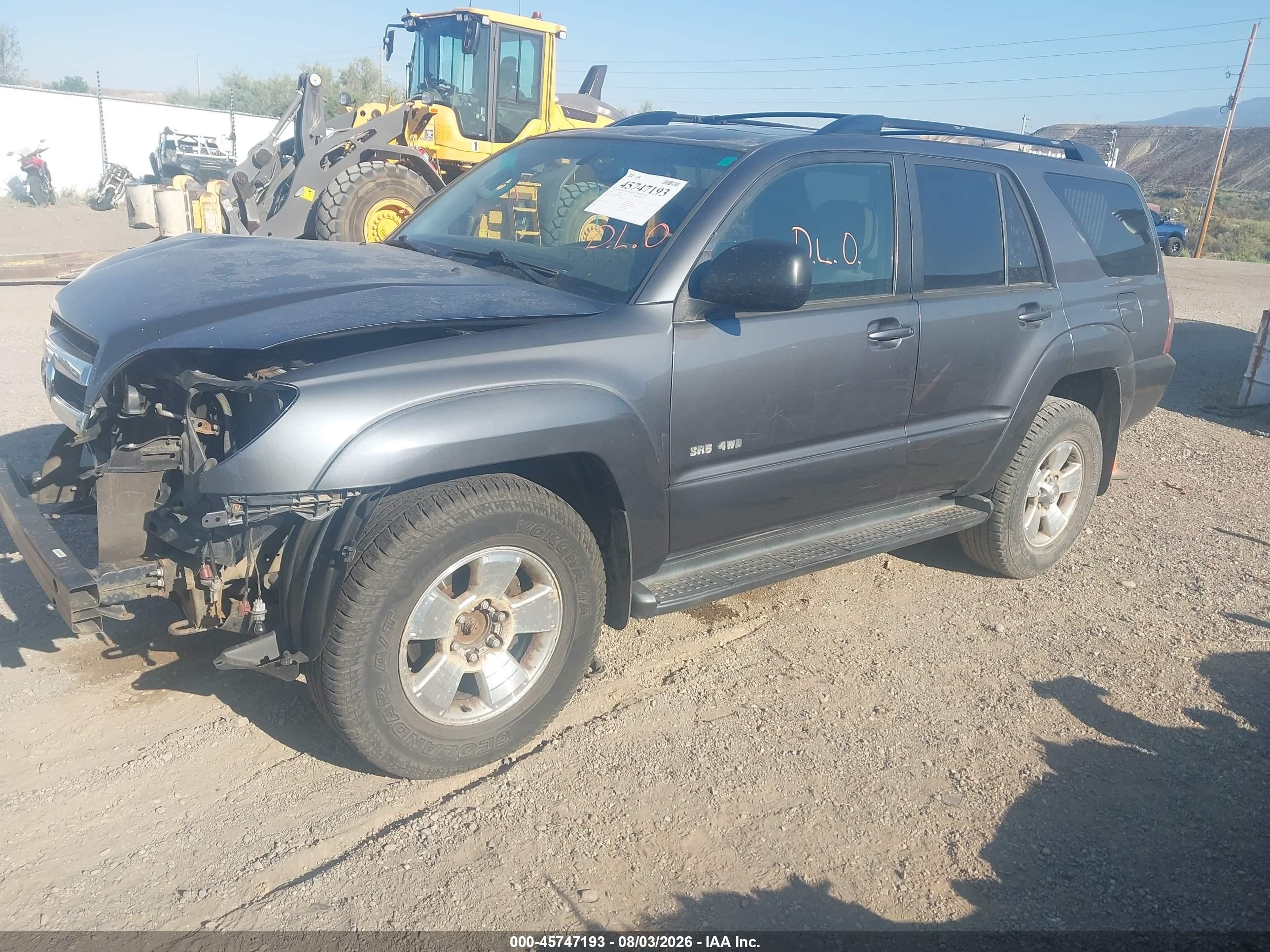 2005 Toyota 4runner Sr5 V6 Gray vin: JTEBU14R358048480