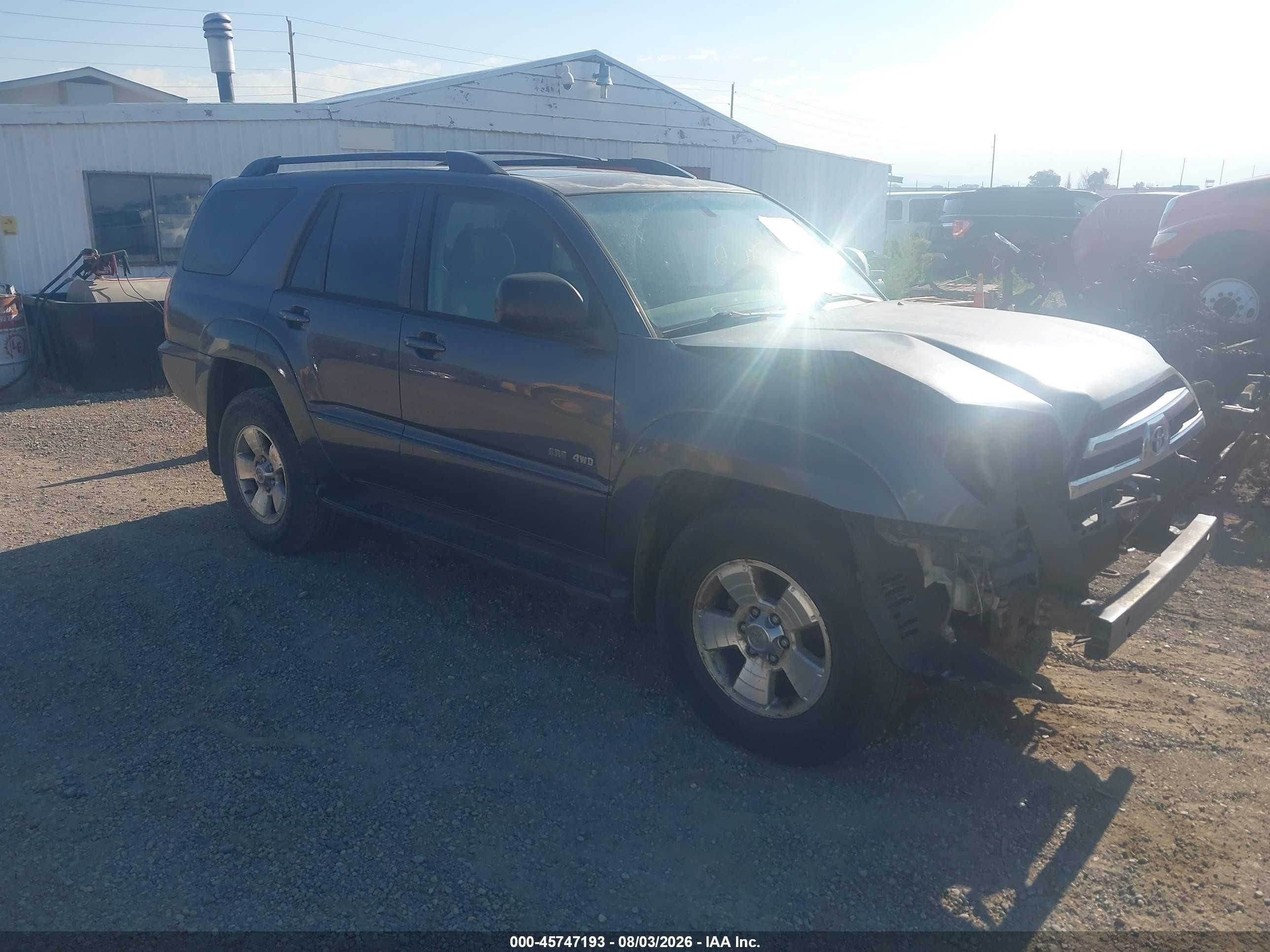 2005 Toyota 4runner Sr5 V6 Gray vin: JTEBU14R358048480