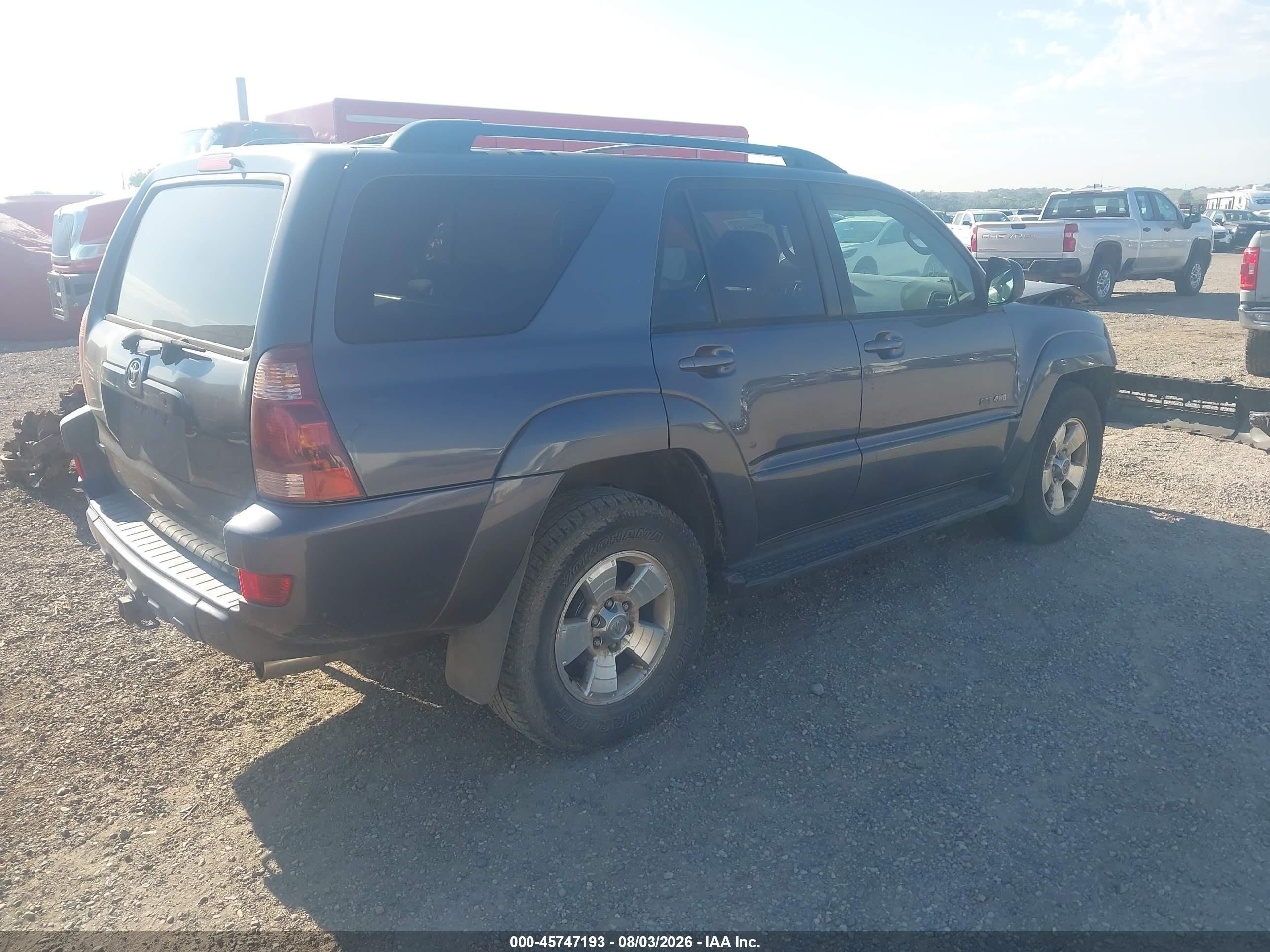 2005 Toyota 4runner Sr5 V6 Gray vin: JTEBU14R358048480