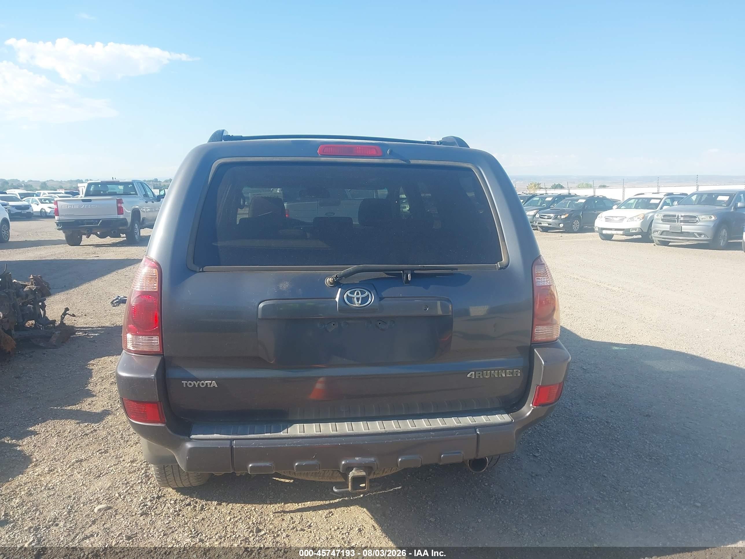 2005 Toyota 4runner Sr5 V6 Gray vin: JTEBU14R358048480