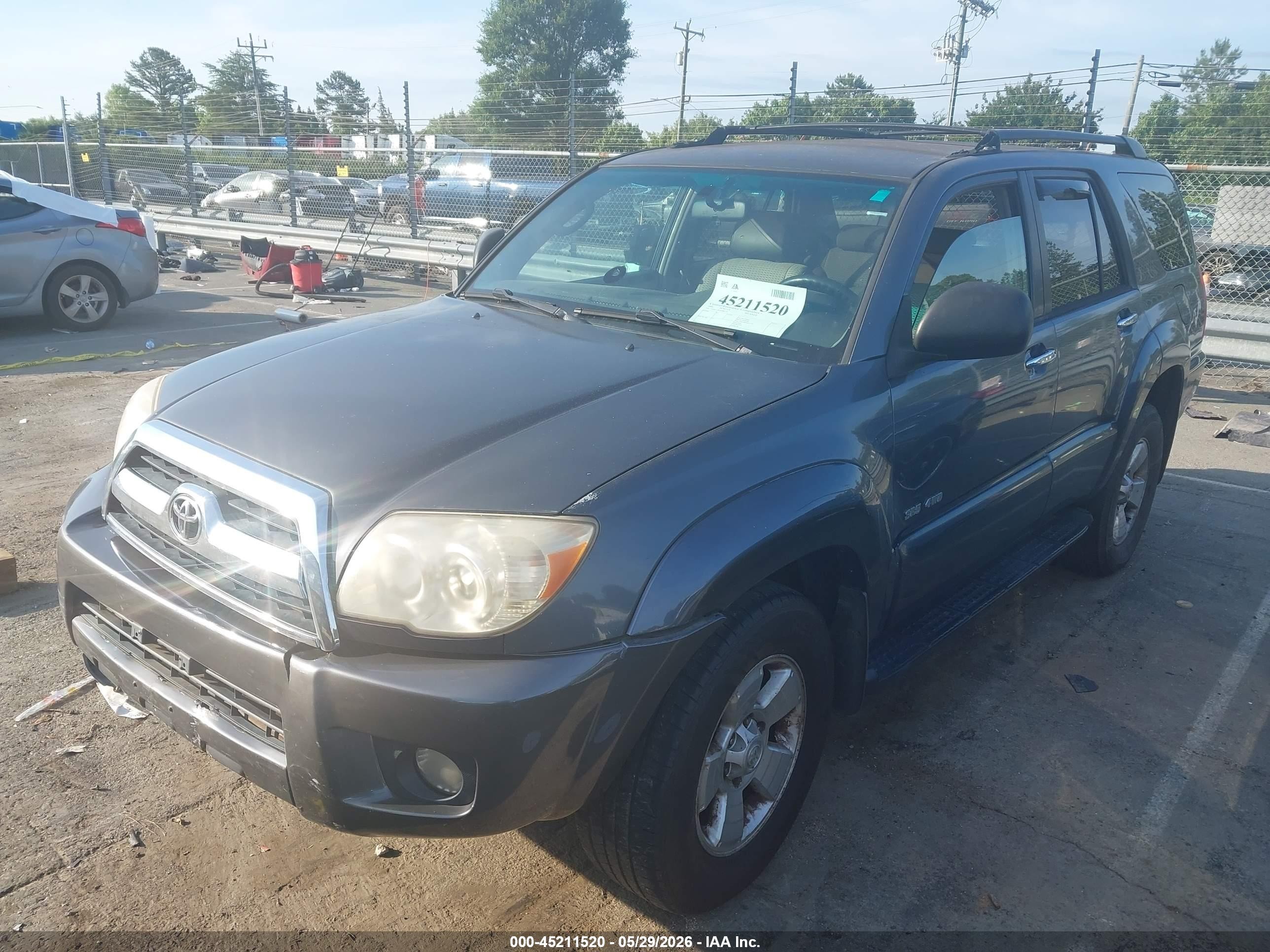 2006 Toyota 4runner Sr5 V6 Серый vin: JTEBU14R360081236
