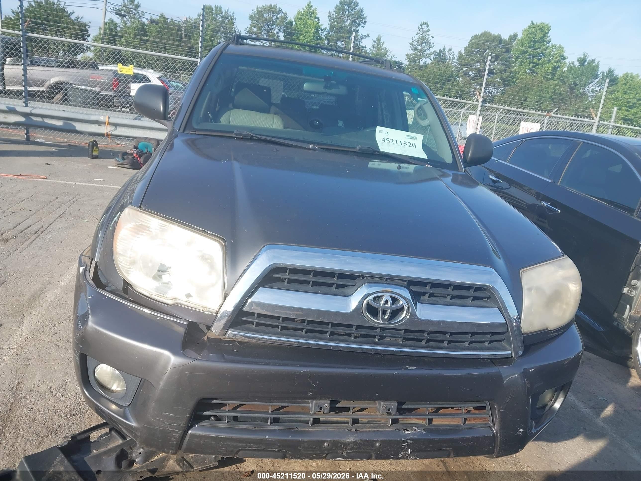 2006 Toyota 4runner Sr5 V6 Серый vin: JTEBU14R360081236