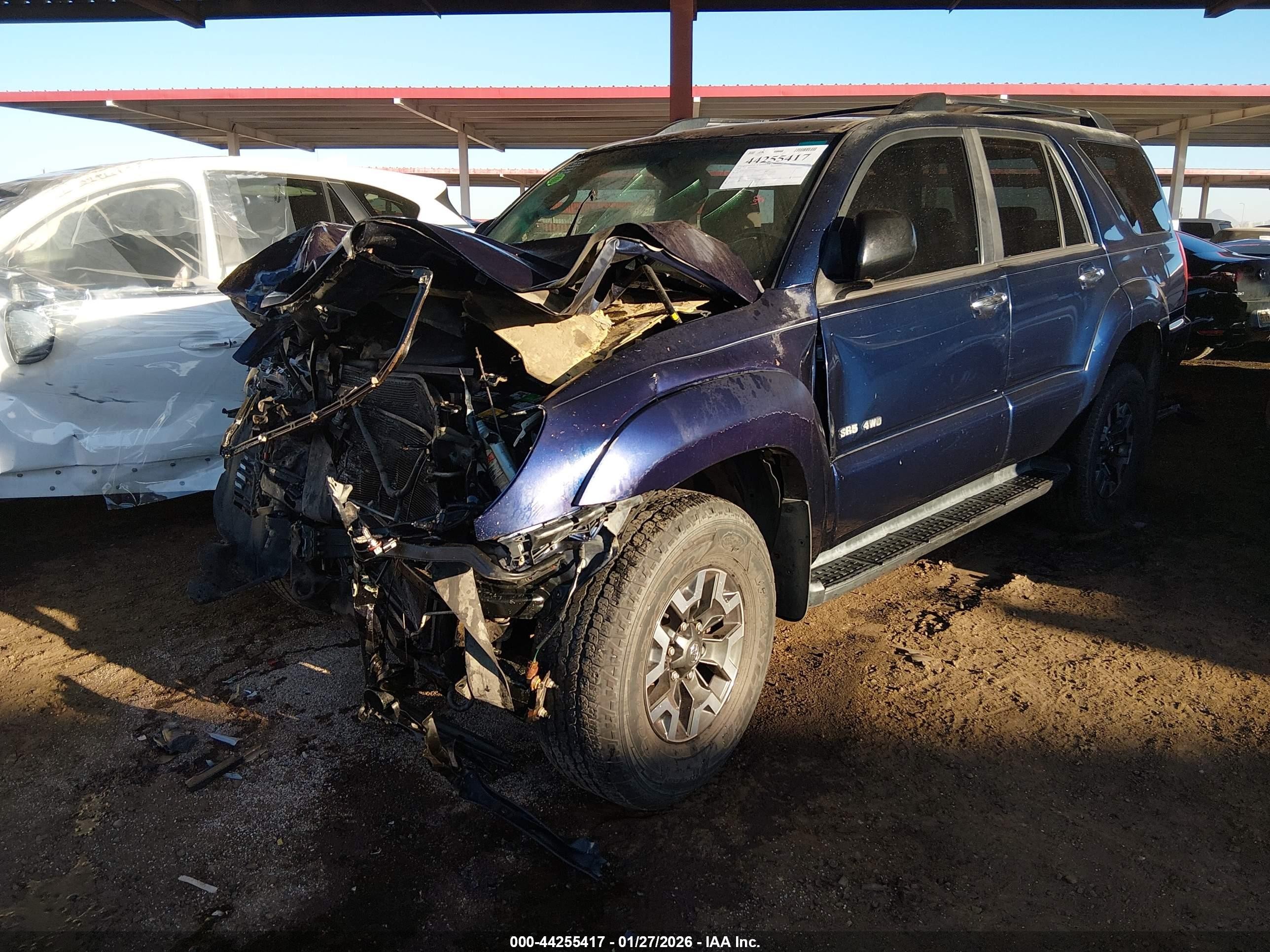 2006 Toyota 4runner Sr5 V6 Blue vin: JTEBU14R368053602