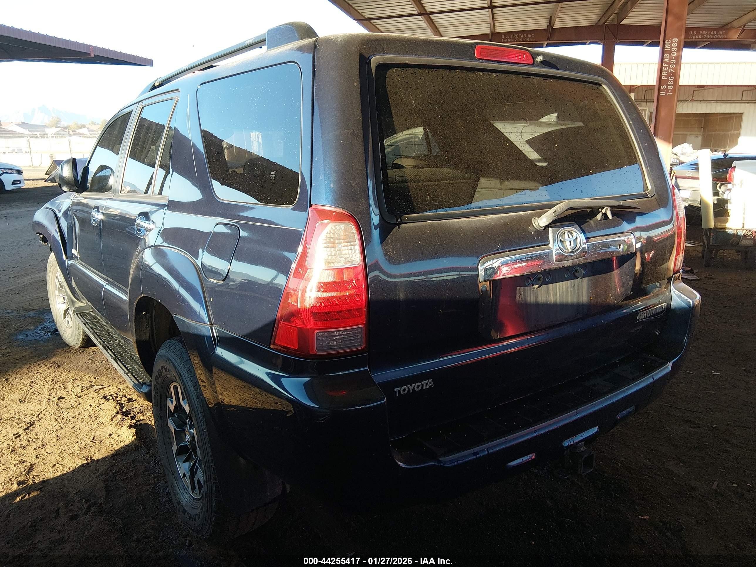 2006 Toyota 4runner Sr5 V6 Blue vin: JTEBU14R368053602