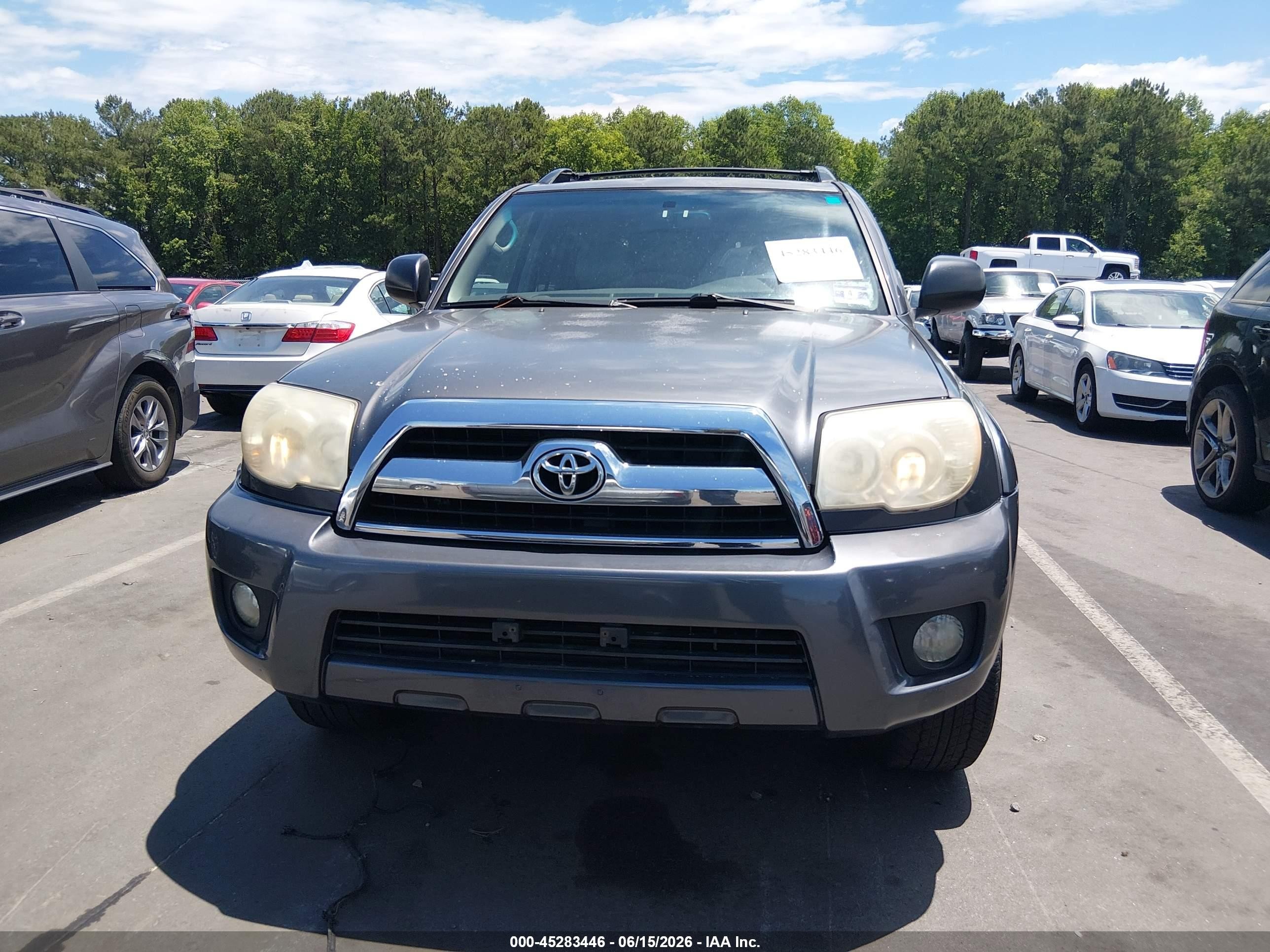 2006 Toyota 4runner Sr5 Серый vin: JTEBU14R368067922