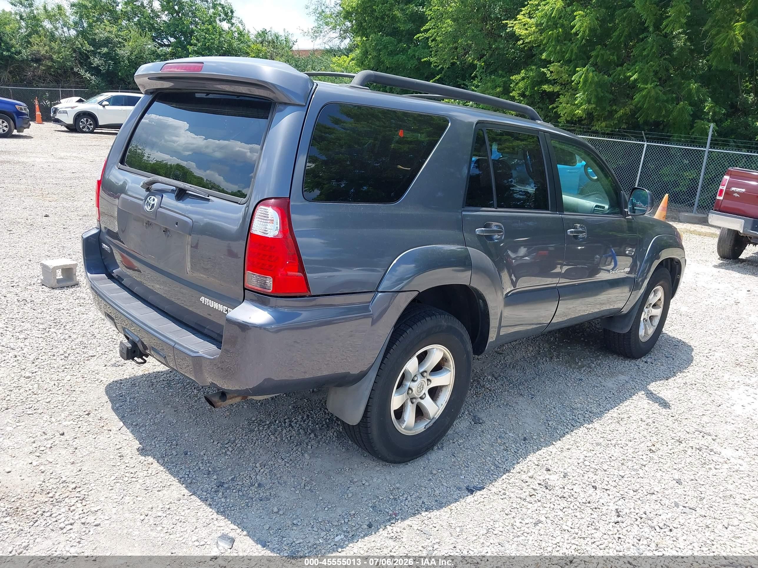 2006 Toyota 4runner Sr5 Sport V6 Gray vin: JTEBU14R368068293