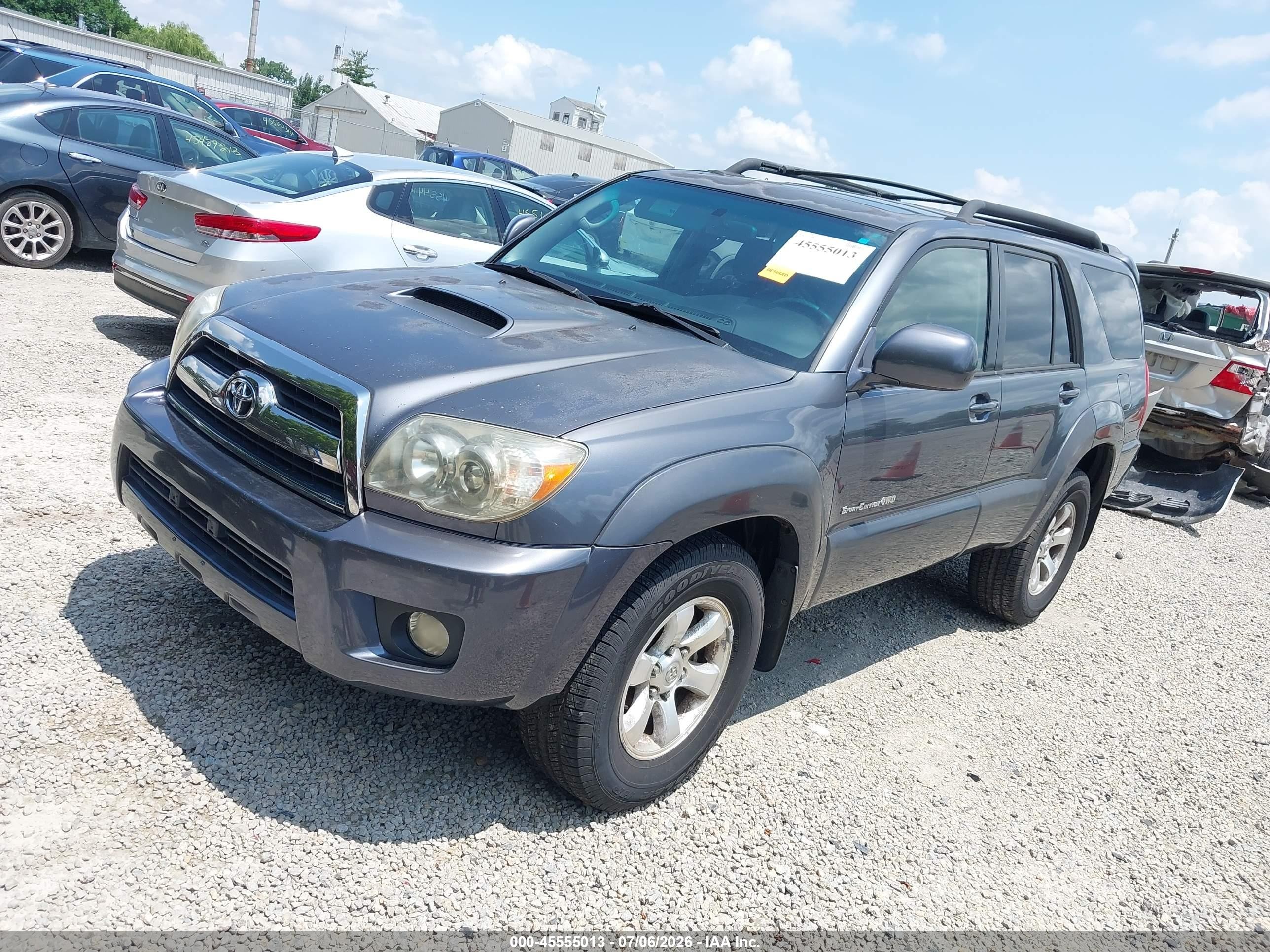 2006 Toyota 4runner Sr5 Sport V6 Gray vin: JTEBU14R368068293