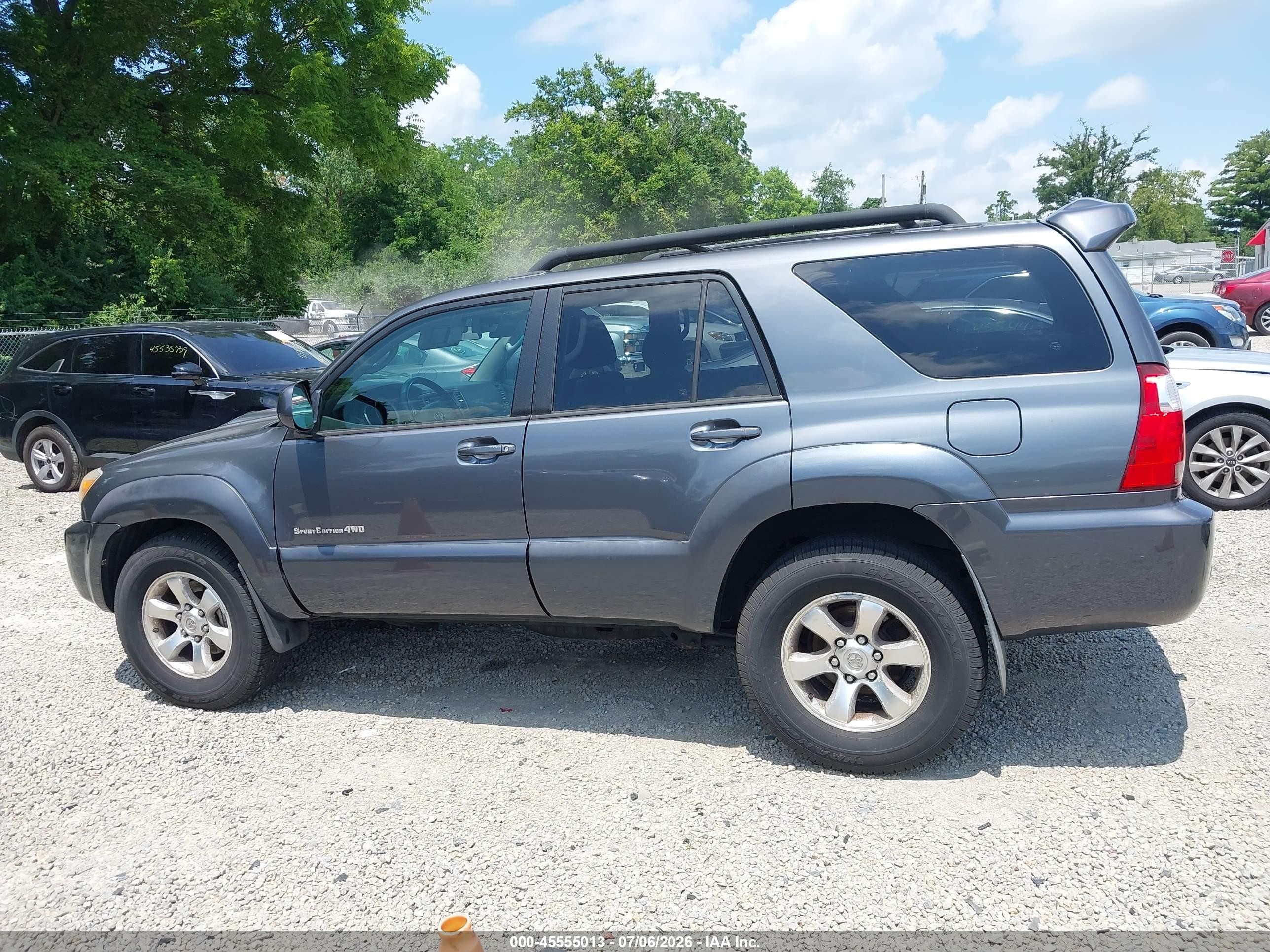 2006 Toyota 4runner Sr5 Sport V6 Gray vin: JTEBU14R368068293