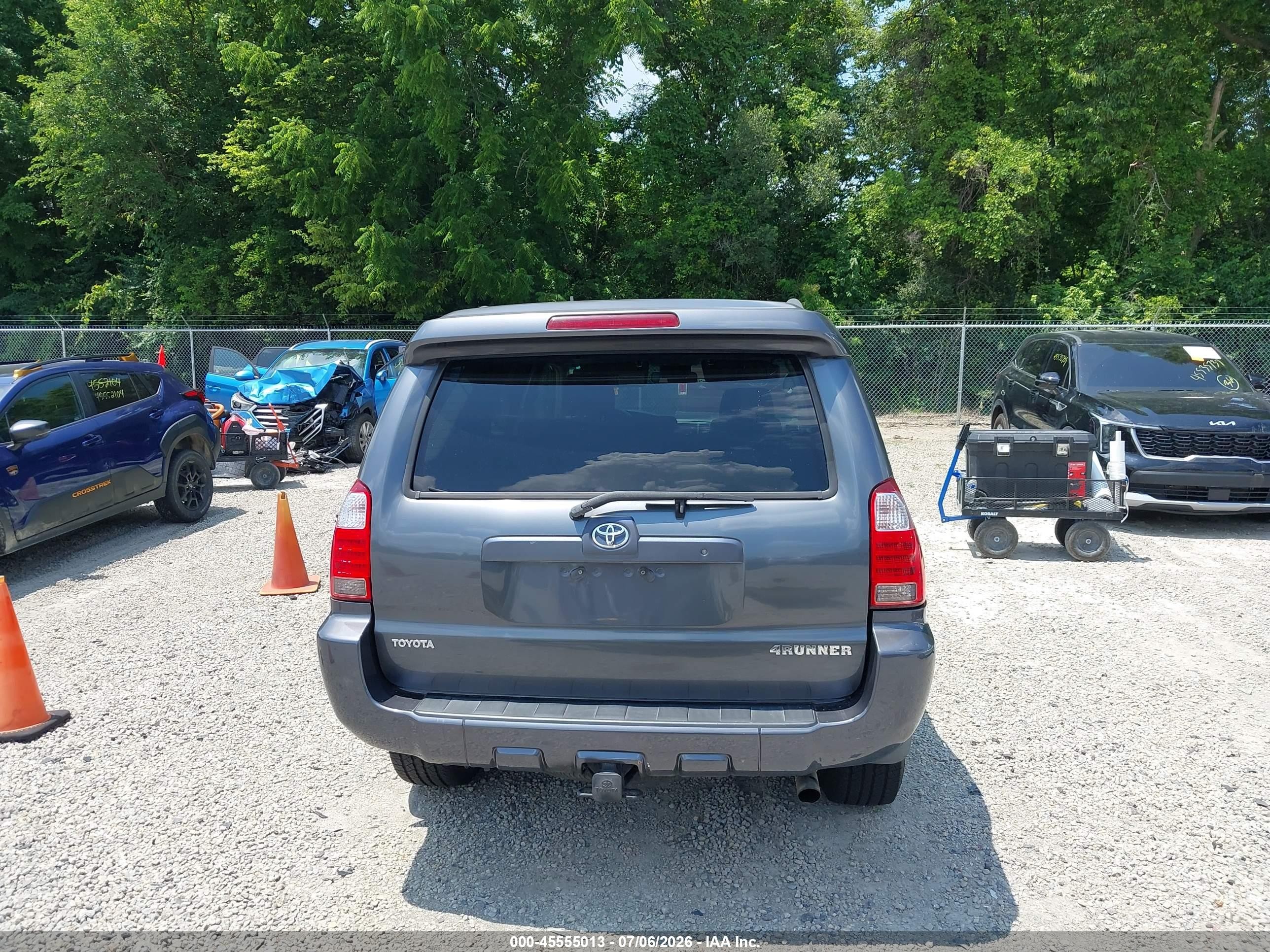 2006 Toyota 4runner Sr5 Sport V6 Gray vin: JTEBU14R368068293