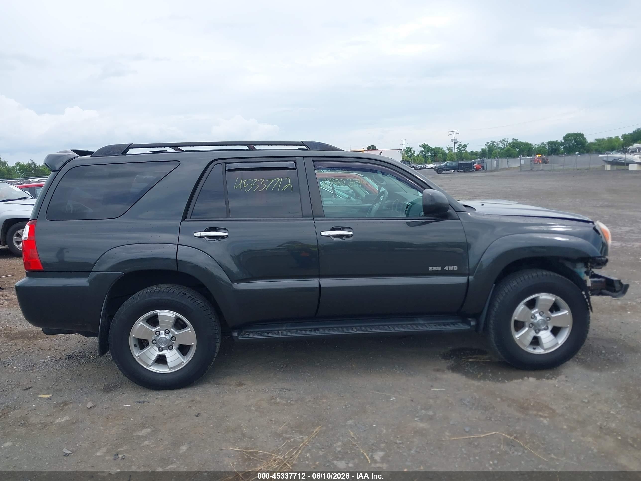 2007 Toyota 4runner Sr5 V6 Gray vin: JTEBU14R378078212
