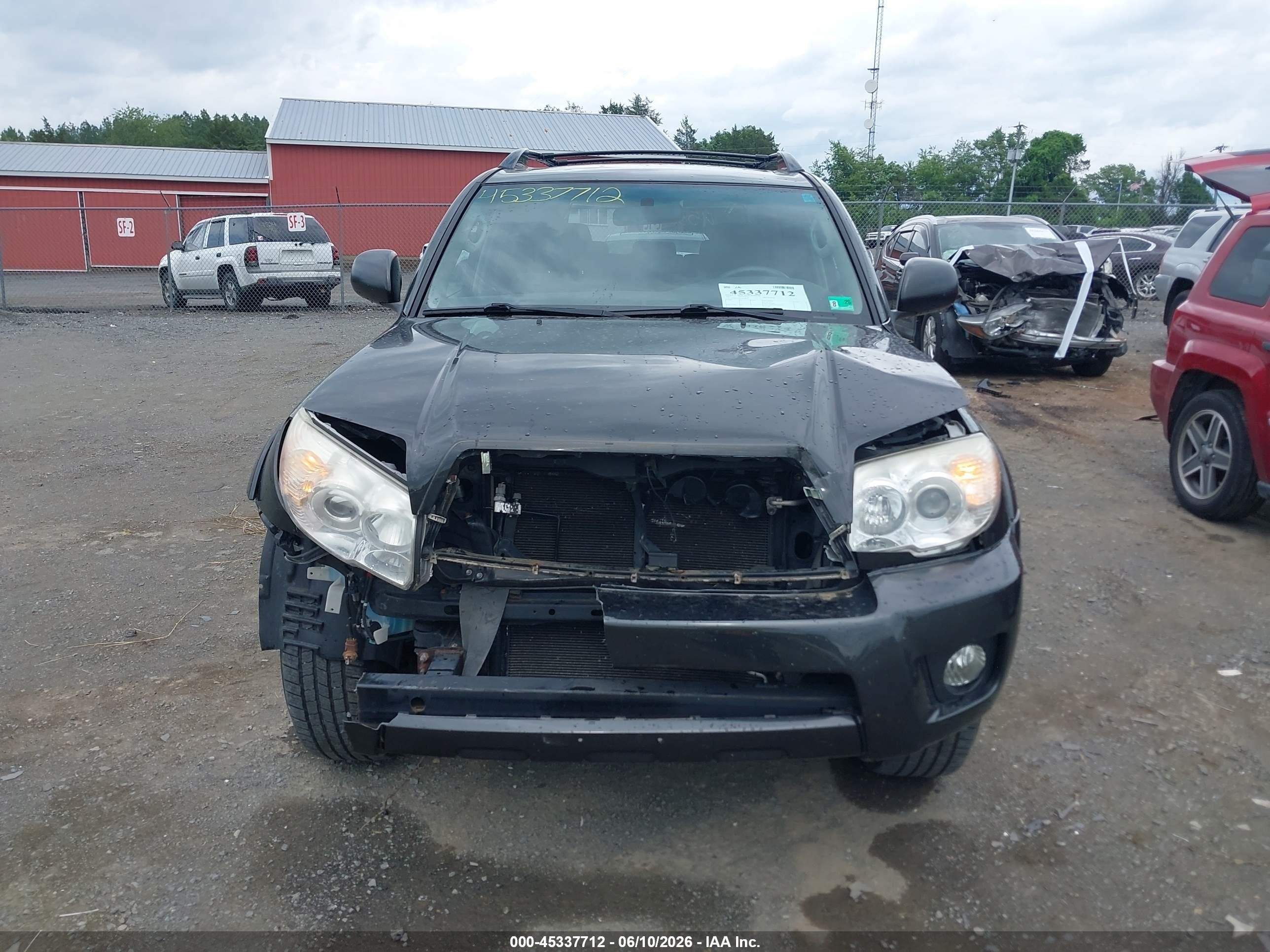 2007 Toyota 4runner Sr5 V6 Gray vin: JTEBU14R378078212