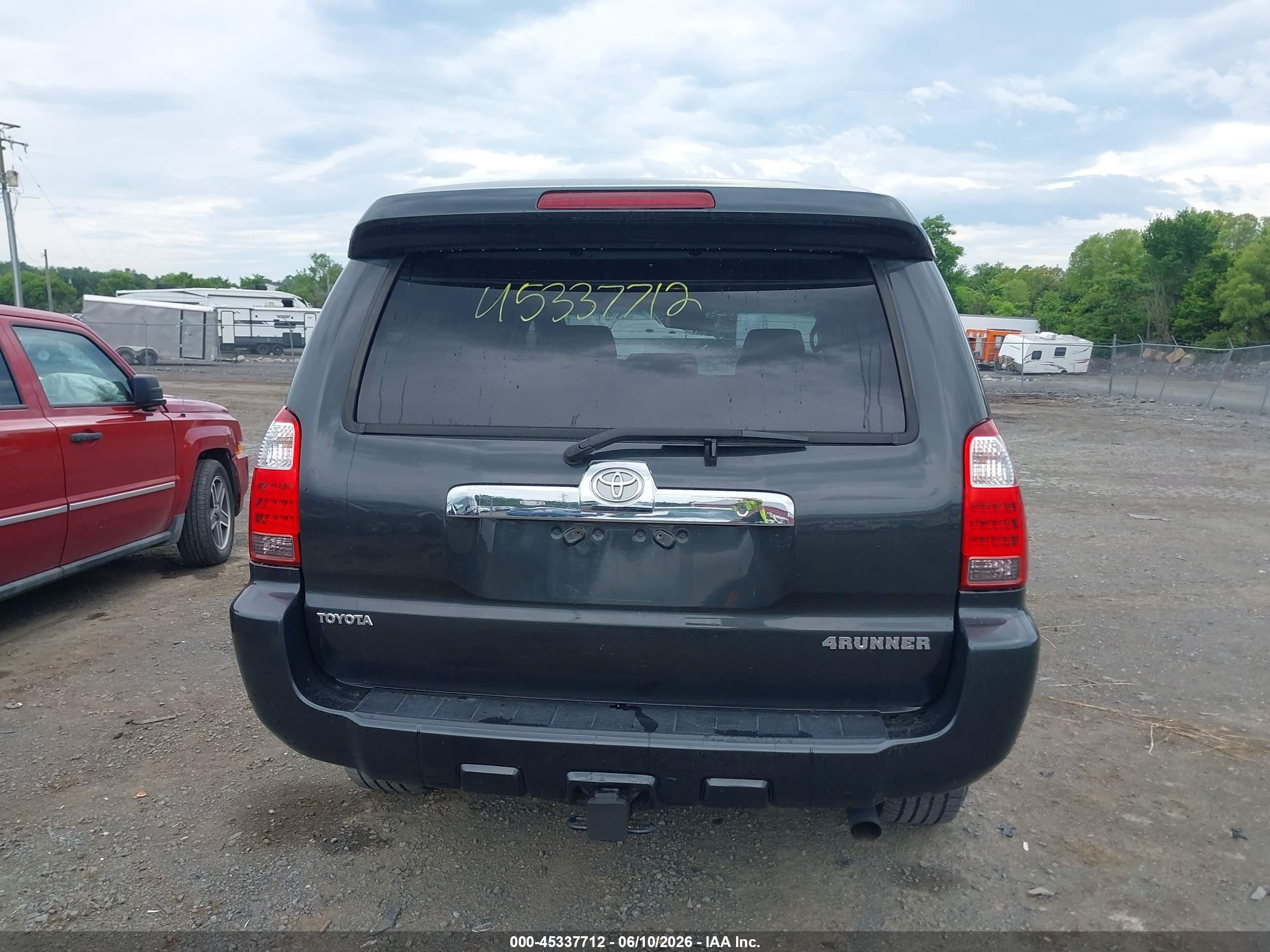 2007 Toyota 4runner Sr5 V6 Gray vin: JTEBU14R378078212