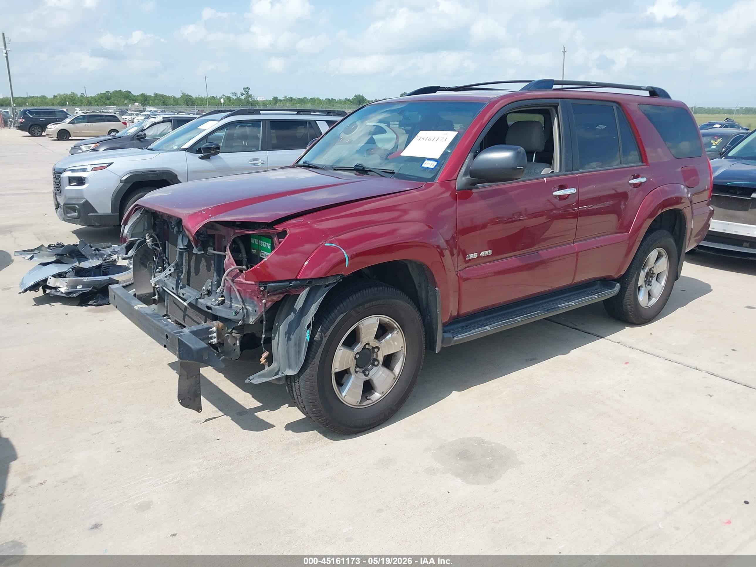 2008 Toyota 4runner Sr5 V6 Maroon vin: JTEBU14R38K019245