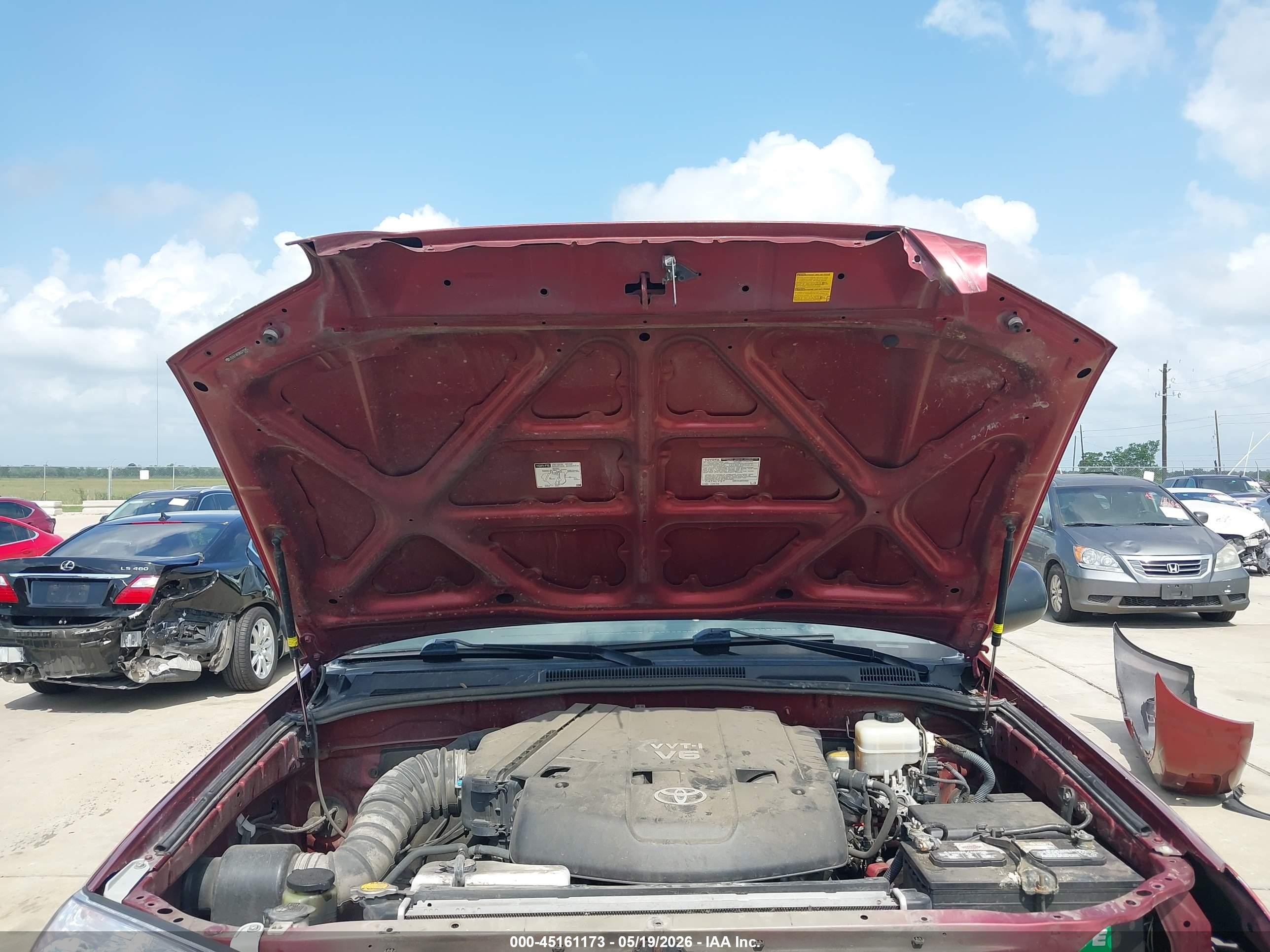 2008 Toyota 4runner Sr5 V6 Maroon vin: JTEBU14R38K019245