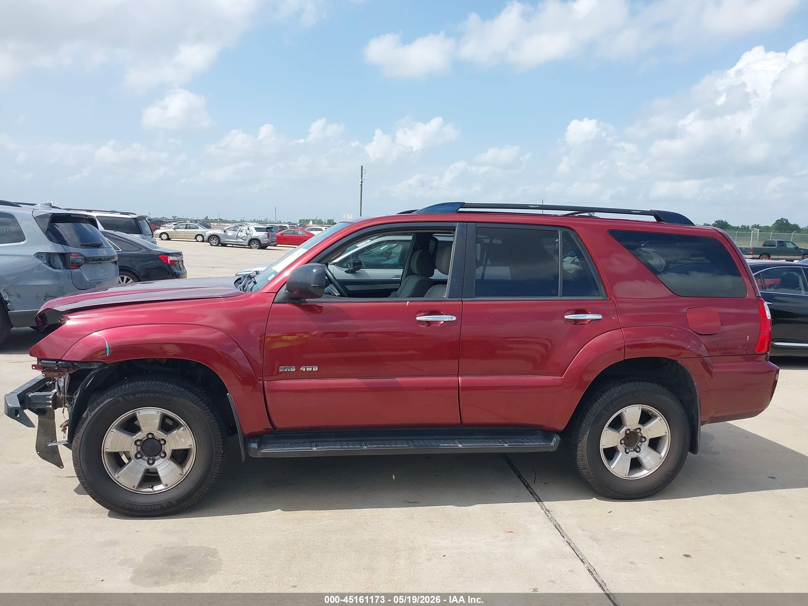 2008 Toyota 4runner Sr5 V6 Maroon vin: JTEBU14R38K019245