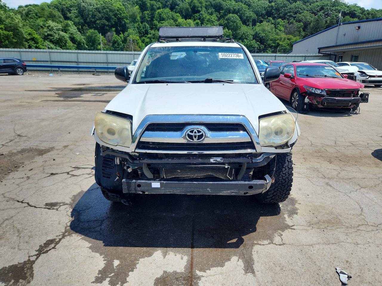 2008 Toyota 4runner Sr5 White vin: JTEBU14R38K021111