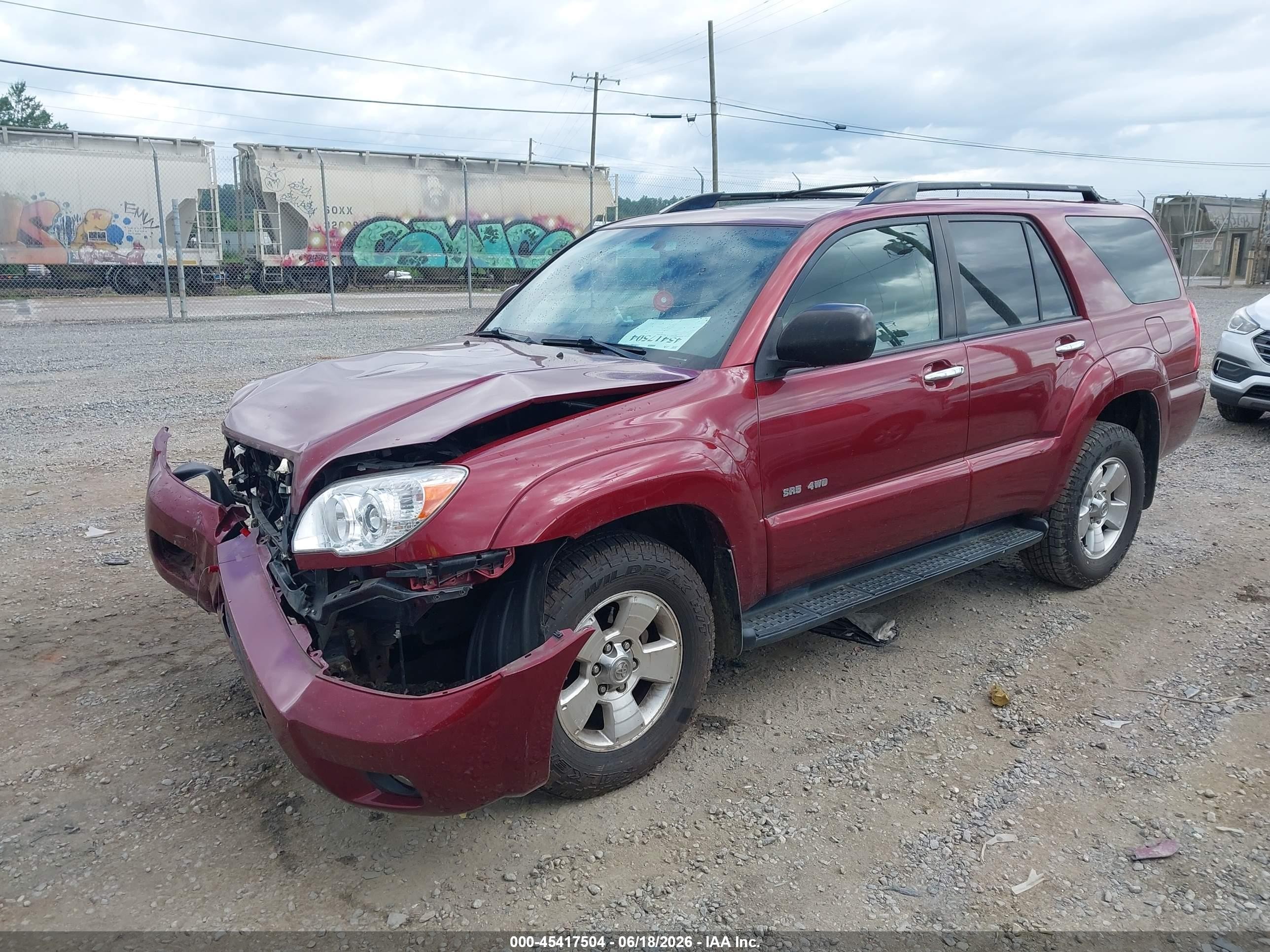 2009 Toyota 4runner Sr5 V6 Burgundy vin: JTEBU14R39K040100