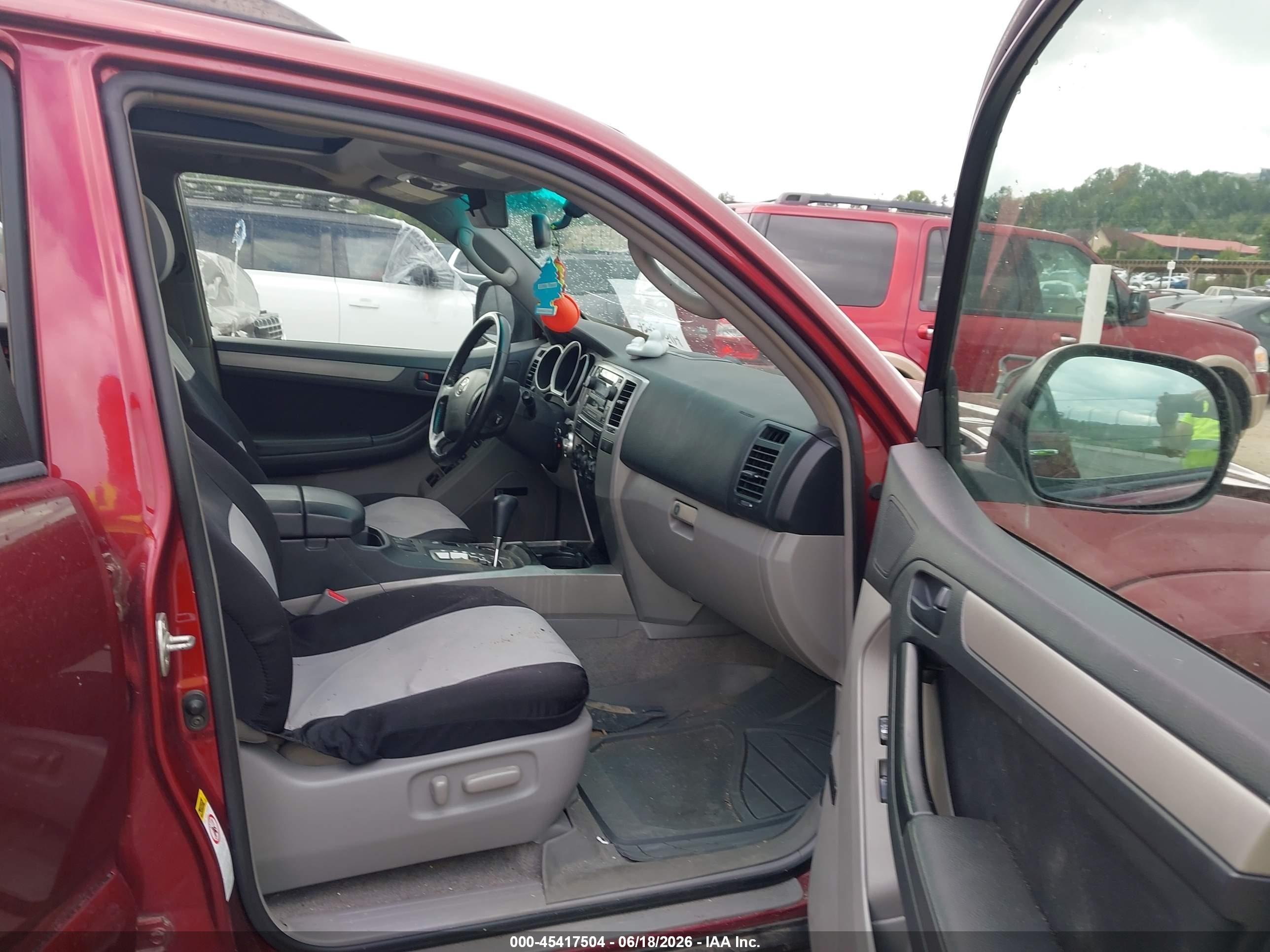 2009 Toyota 4runner Sr5 V6 Burgundy vin: JTEBU14R39K040100