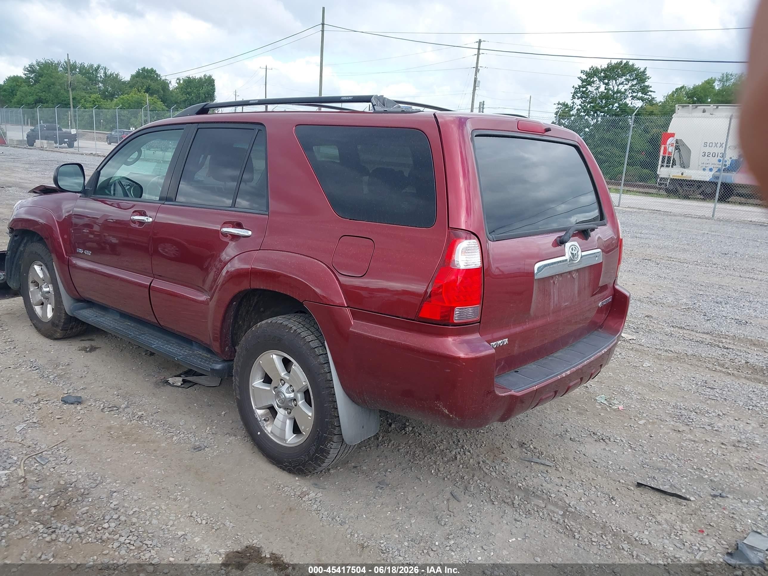 2009 Toyota 4runner Sr5 V6 Burgundy vin: JTEBU14R39K040100