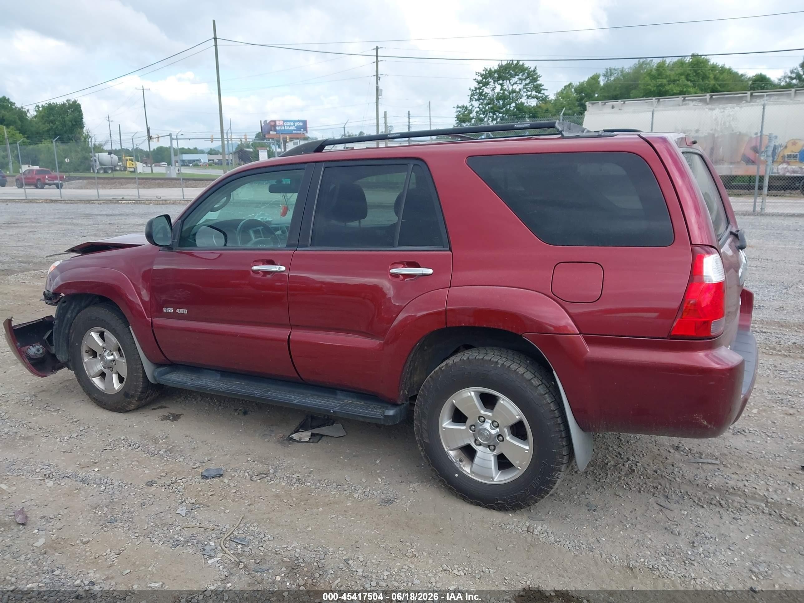 2009 Toyota 4runner Sr5 V6 Burgundy vin: JTEBU14R39K040100