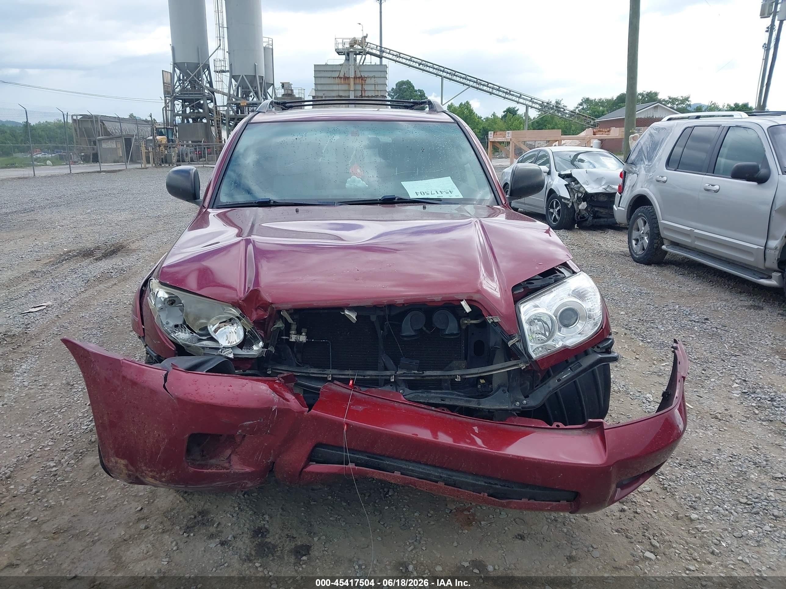 2009 Toyota 4runner Sr5 V6 Burgundy vin: JTEBU14R39K040100