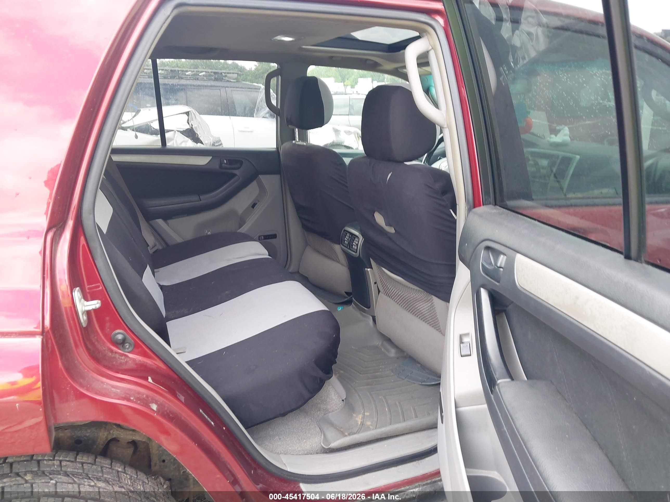 2009 Toyota 4runner Sr5 V6 Burgundy vin: JTEBU14R39K040100