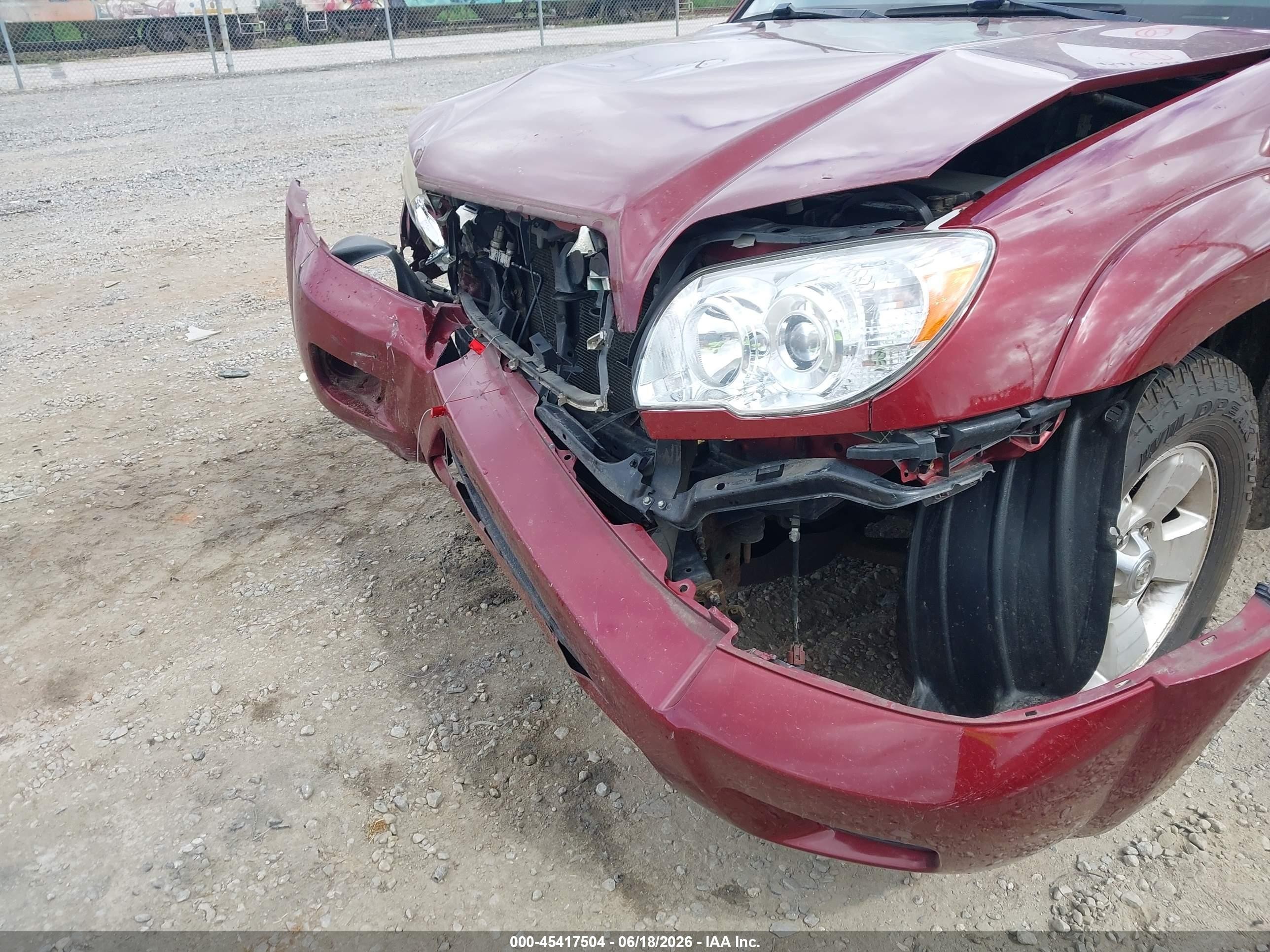 2009 Toyota 4runner Sr5 V6 Burgundy vin: JTEBU14R39K040100
