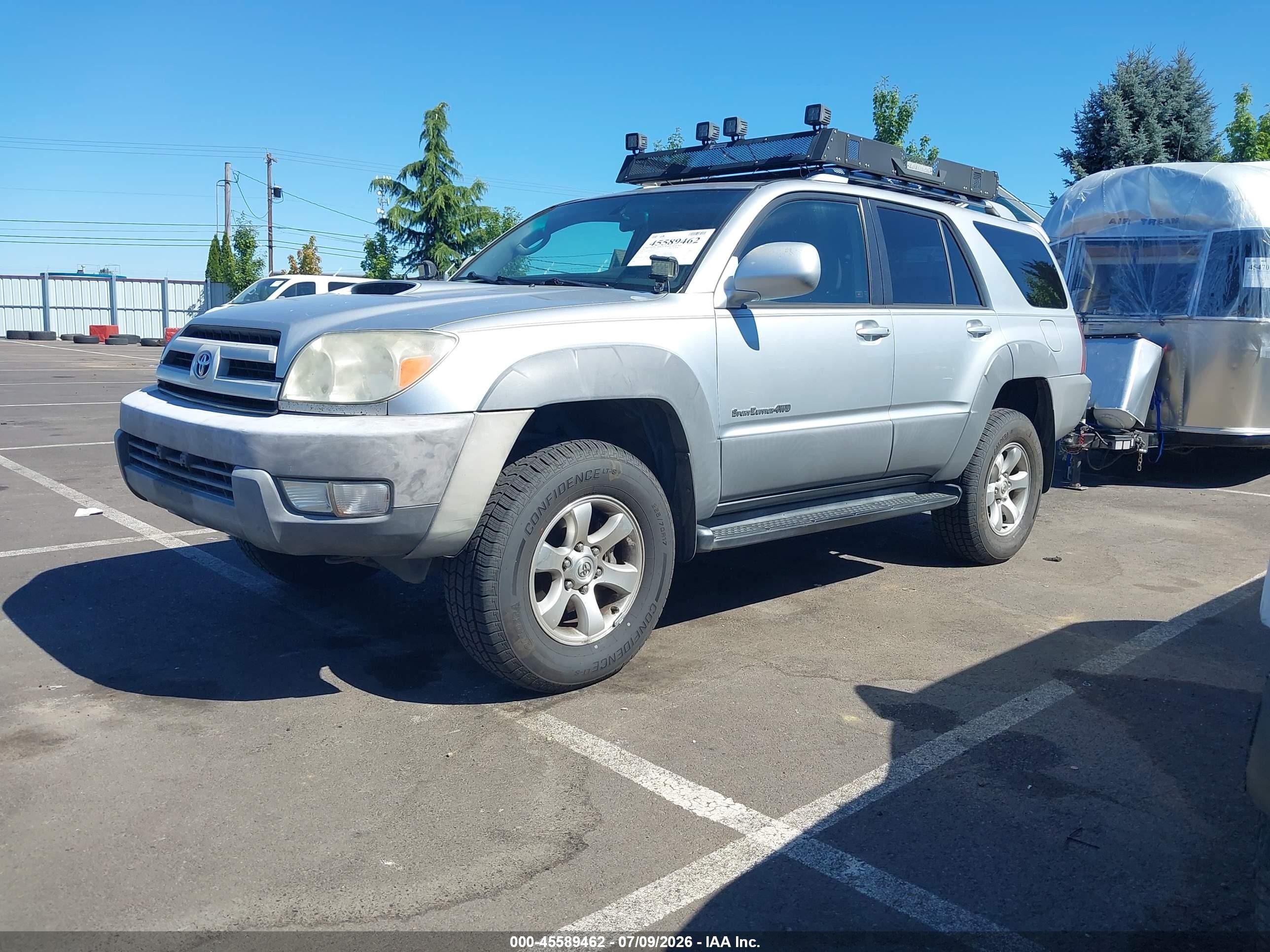2003 Toyota 4runner Sr5 Sport V6 Silver vin: JTEBU14R430013751