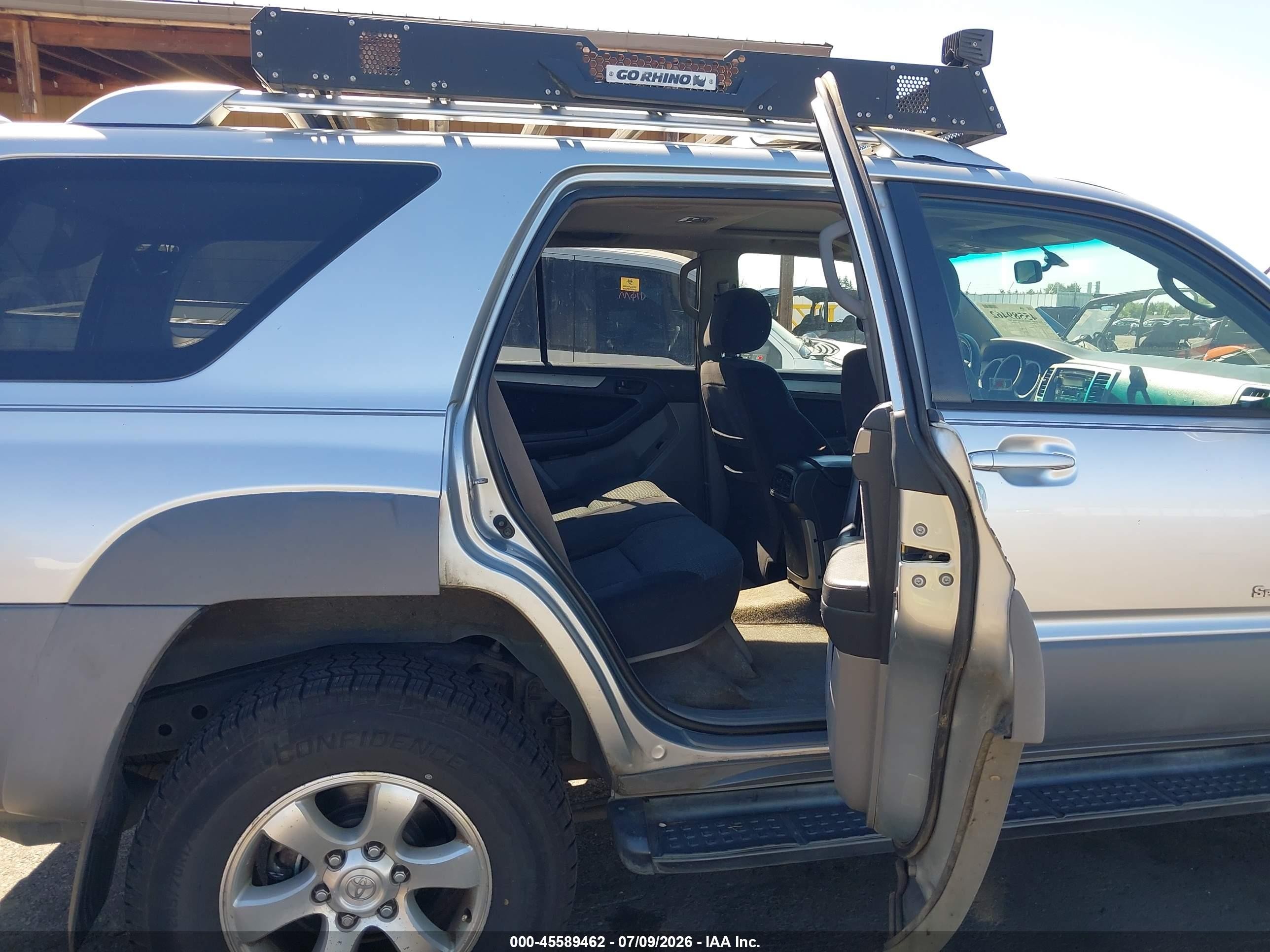 2003 Toyota 4runner Sr5 Sport V6 Silver vin: JTEBU14R430013751
