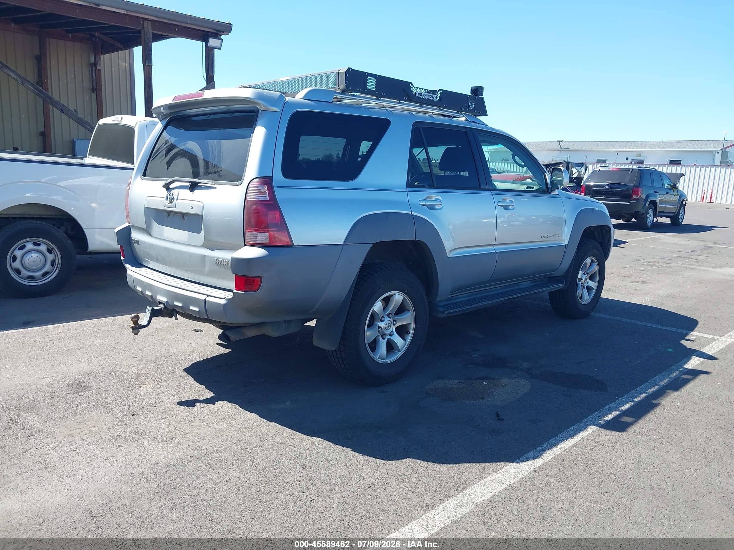 2003 Toyota 4runner Sr5 Sport V6 Silver vin: JTEBU14R430013751