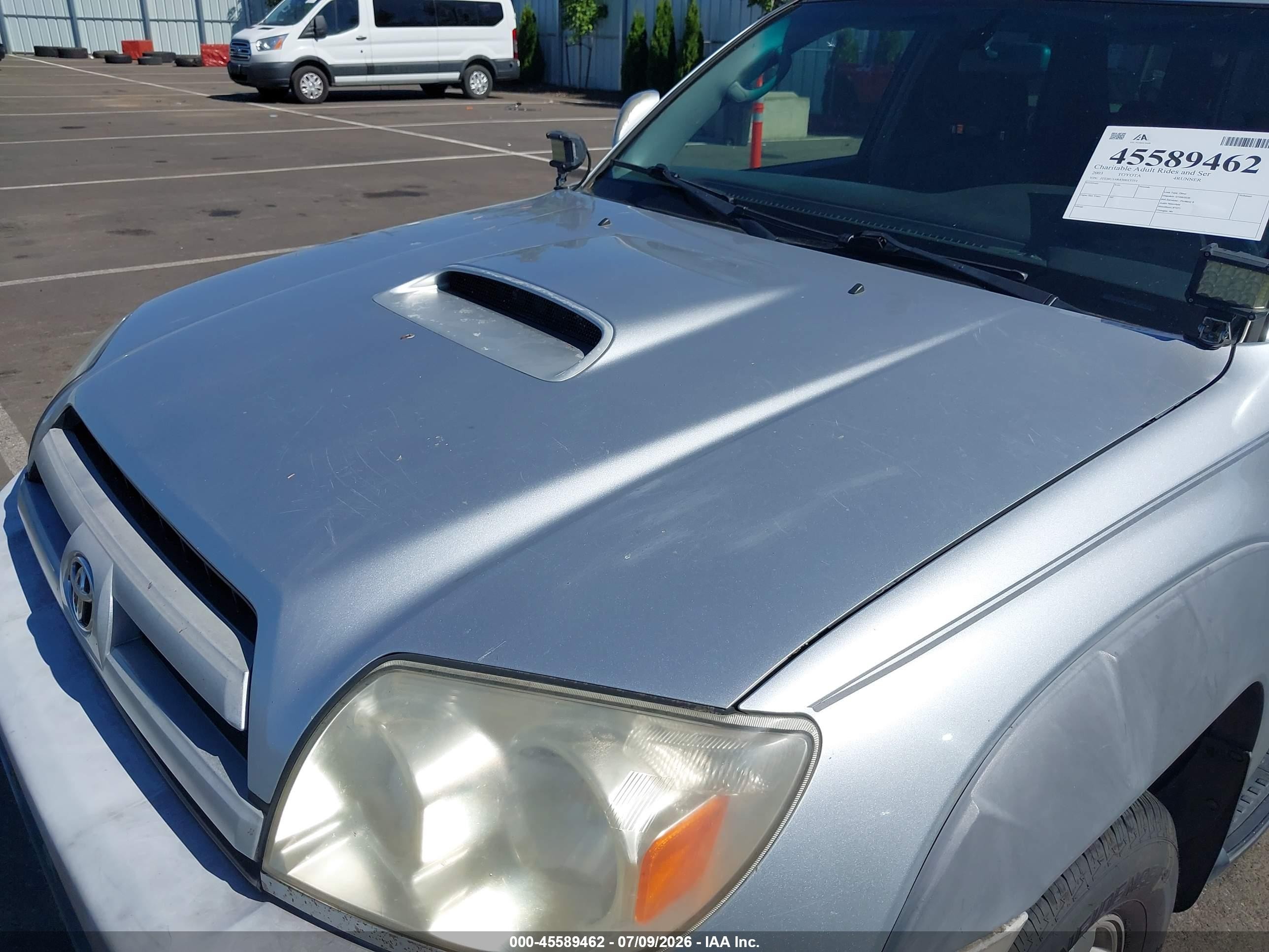 2003 Toyota 4runner Sr5 Sport V6 Silver vin: JTEBU14R430013751