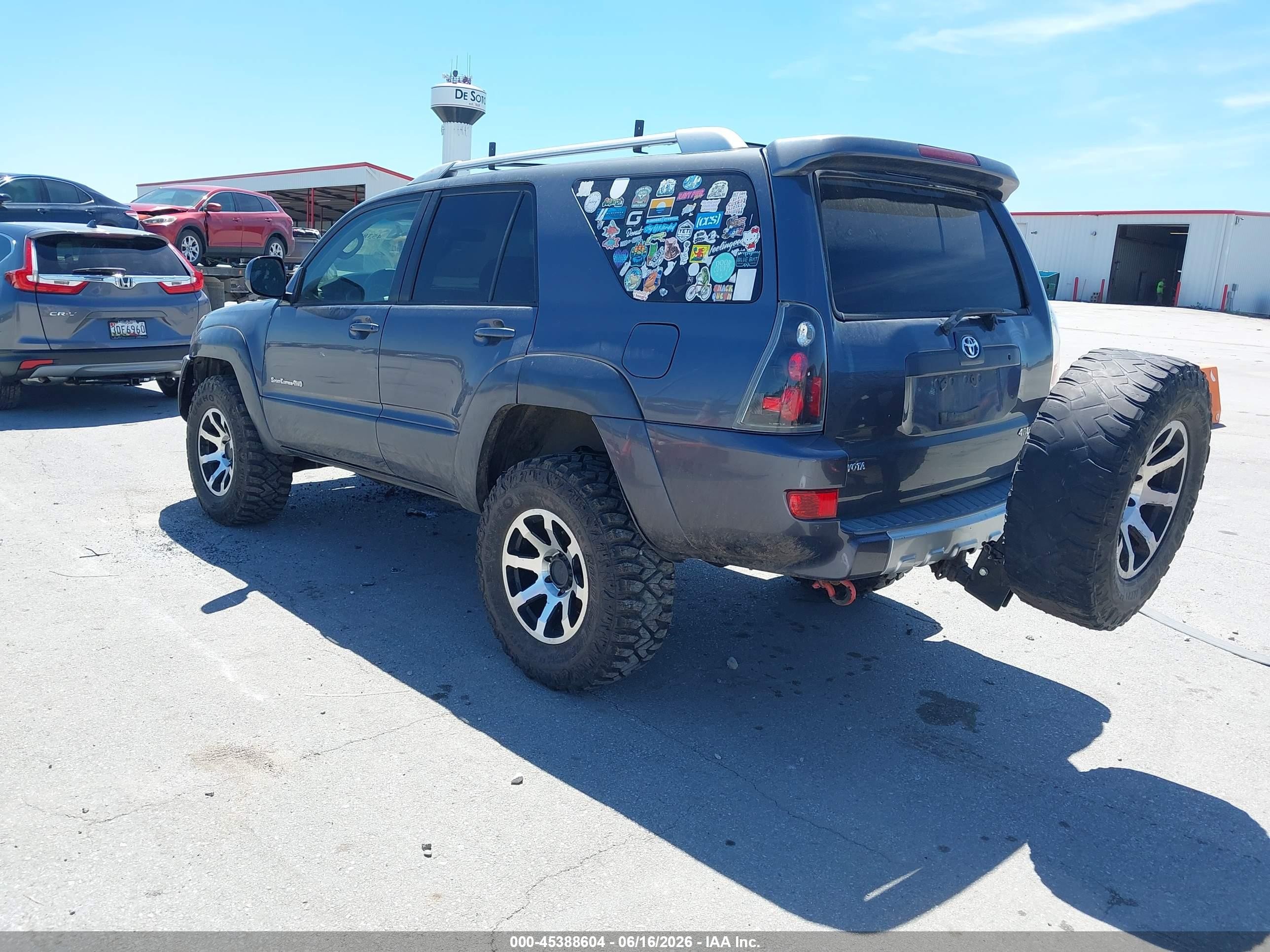 2003 Toyota 4runner Sr5 Sport V6 Gray vin: JTEBU14R438009927