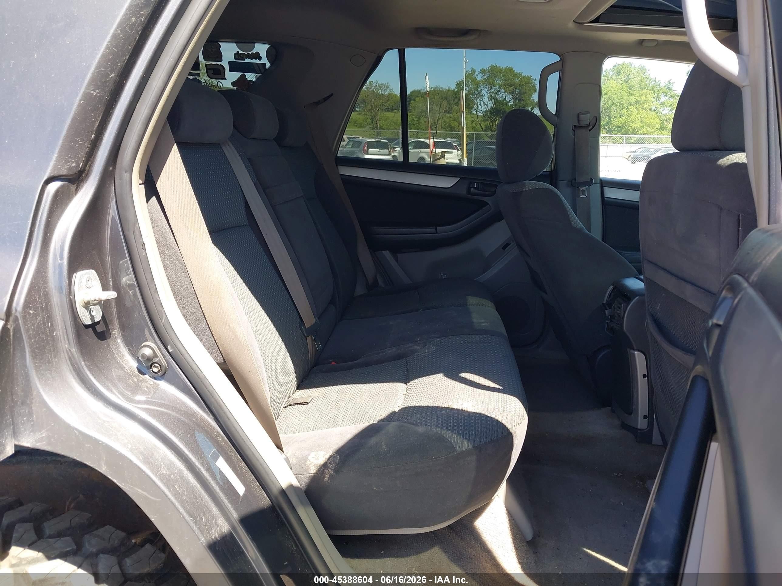 2003 Toyota 4runner Sr5 Sport V6 Gray vin: JTEBU14R438009927