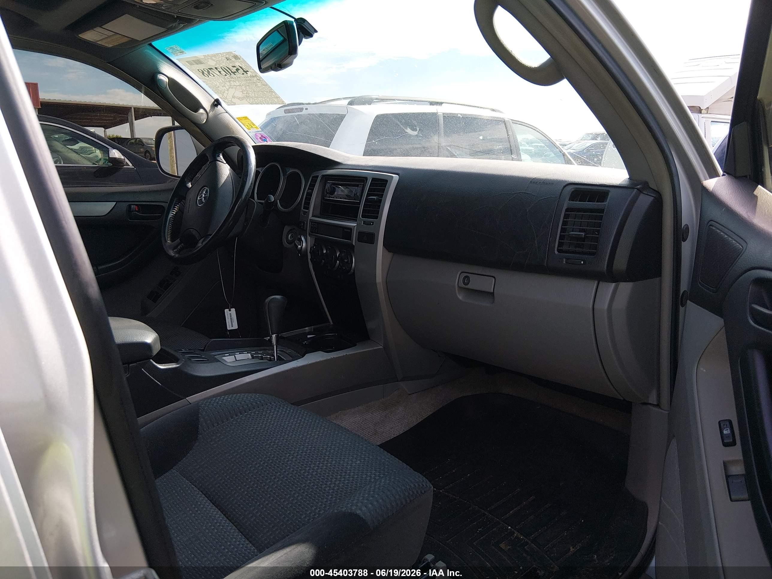 2004 Toyota 4runner Sr5 Sport V6 Gray vin: JTEBU14R440037632