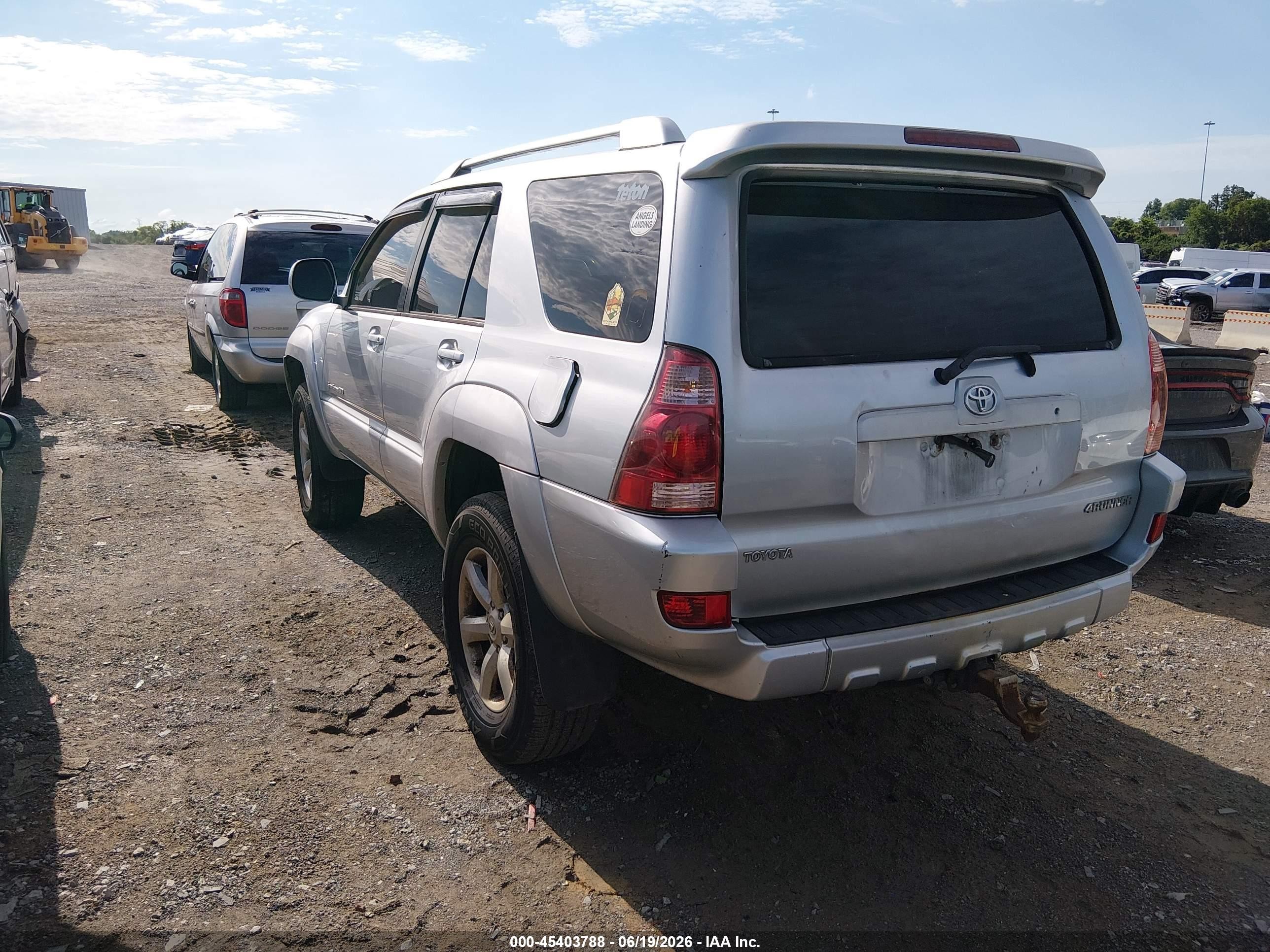 2004 Toyota 4runner Sr5 Sport V6 Gray vin: JTEBU14R440037632